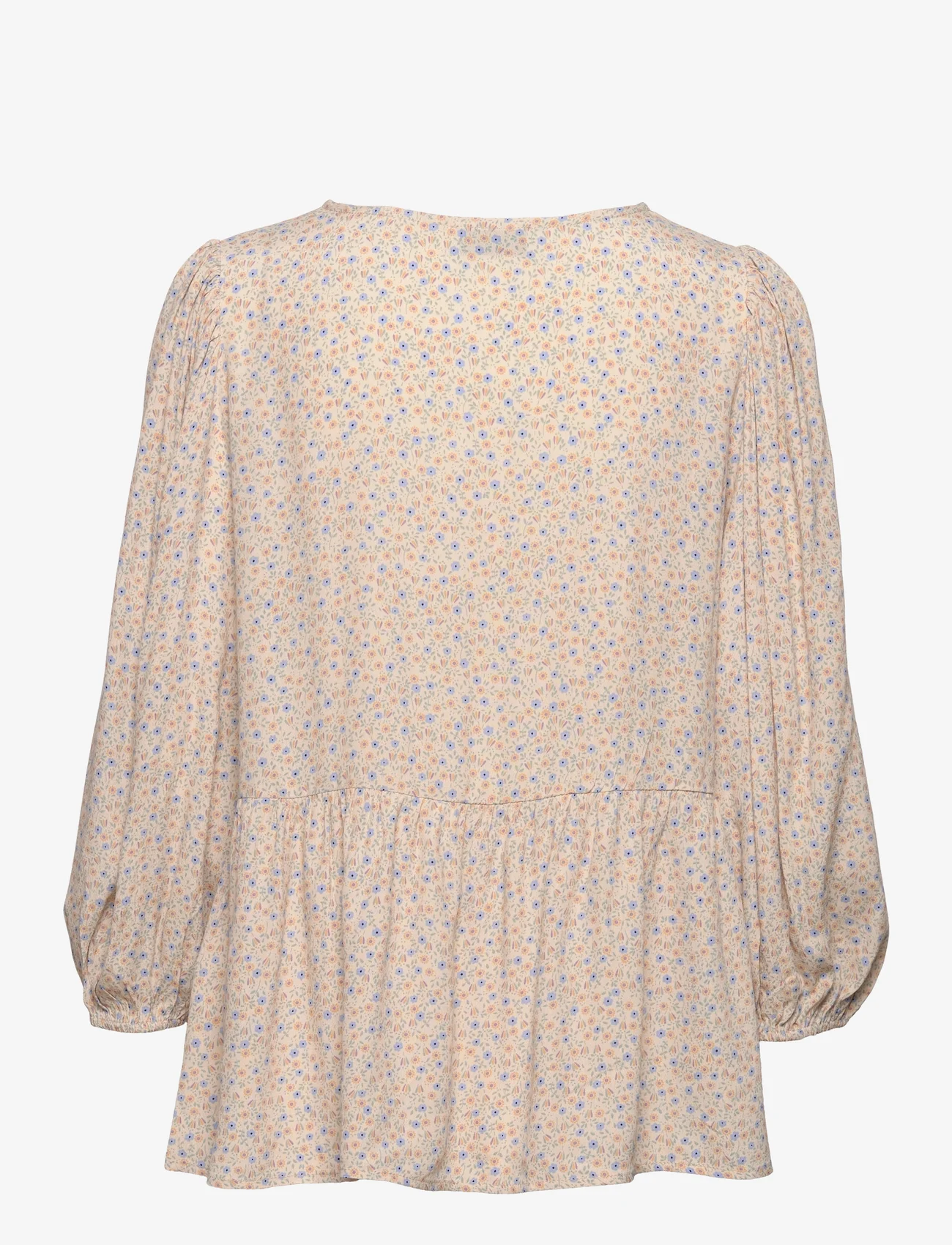 Modström - RavenMD print top - long-sleeved blouses - vintage floral - 1