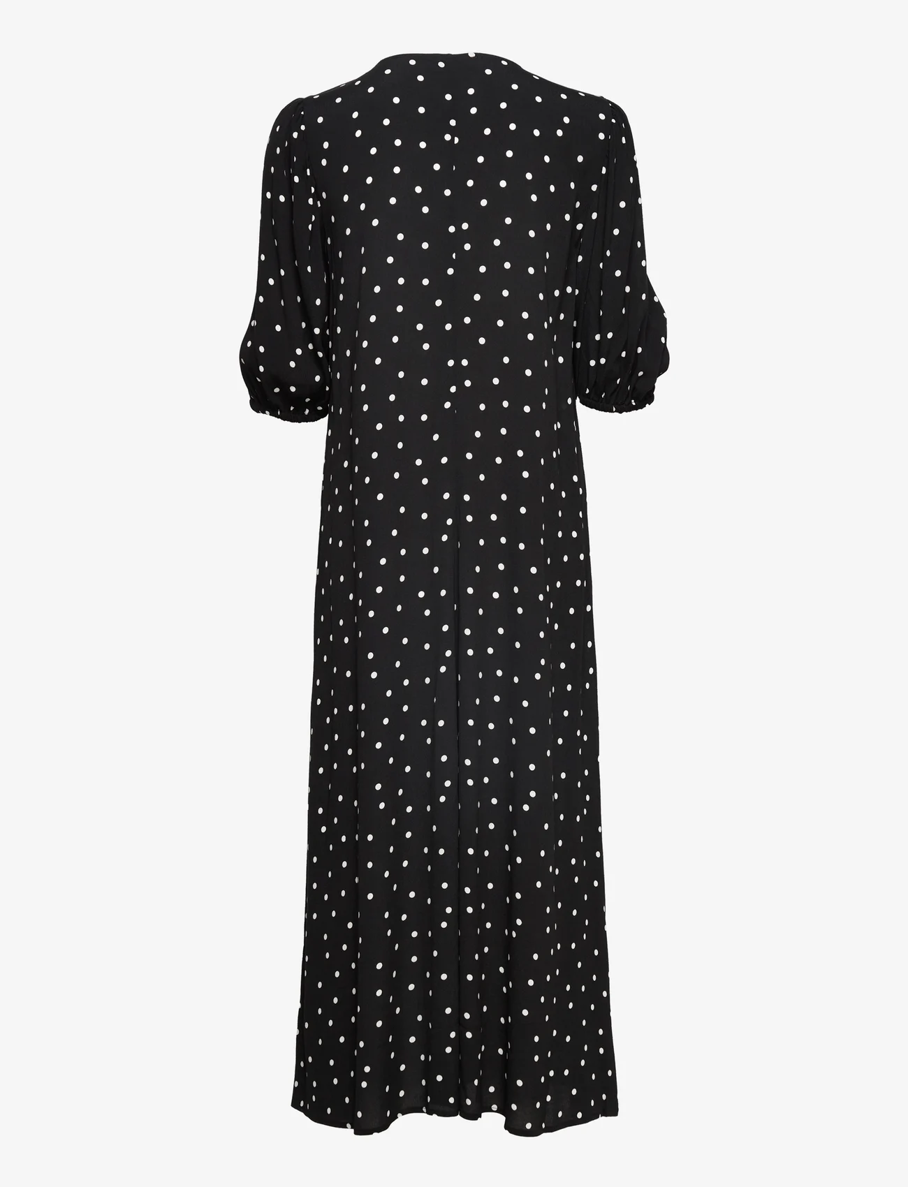 Modström - RidderMD print dress - maxi dresses - black polka dot - 1