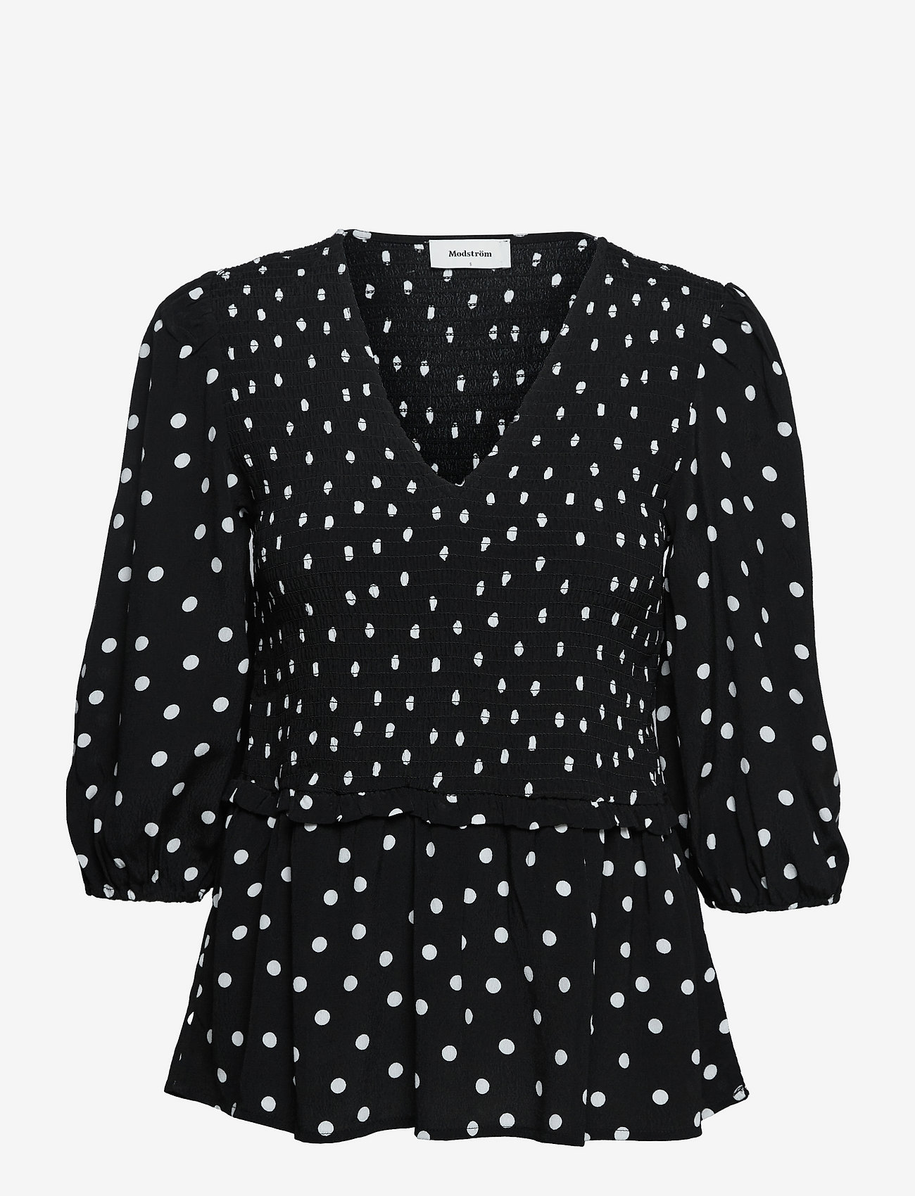 Modström - Tomme print top - bluzki z długimi rękawami - bold dot black - 0