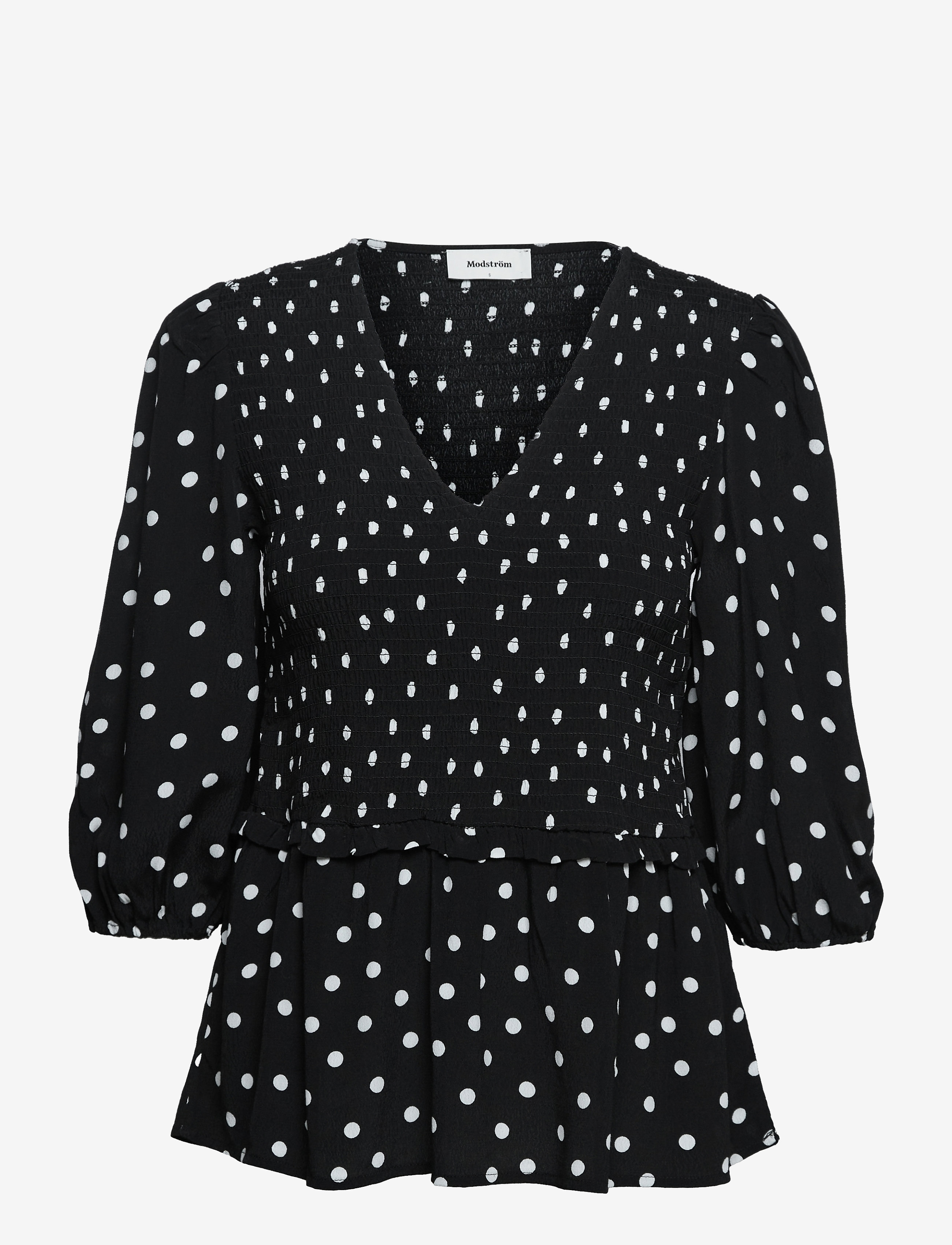 Tomme print top - BOLD DOT BLACK