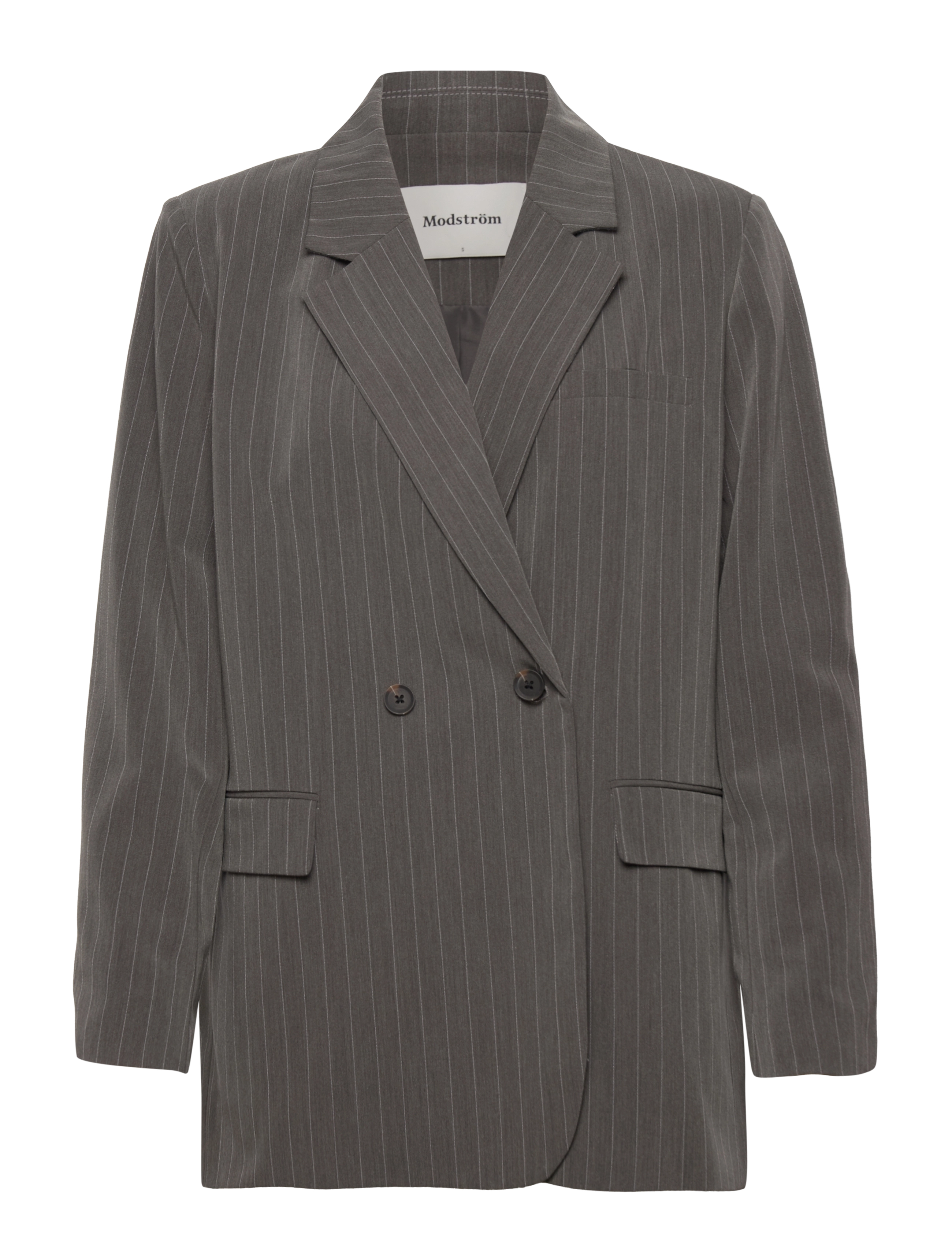 Modström - AbrahamMD blazer - grey pinstripe - 0