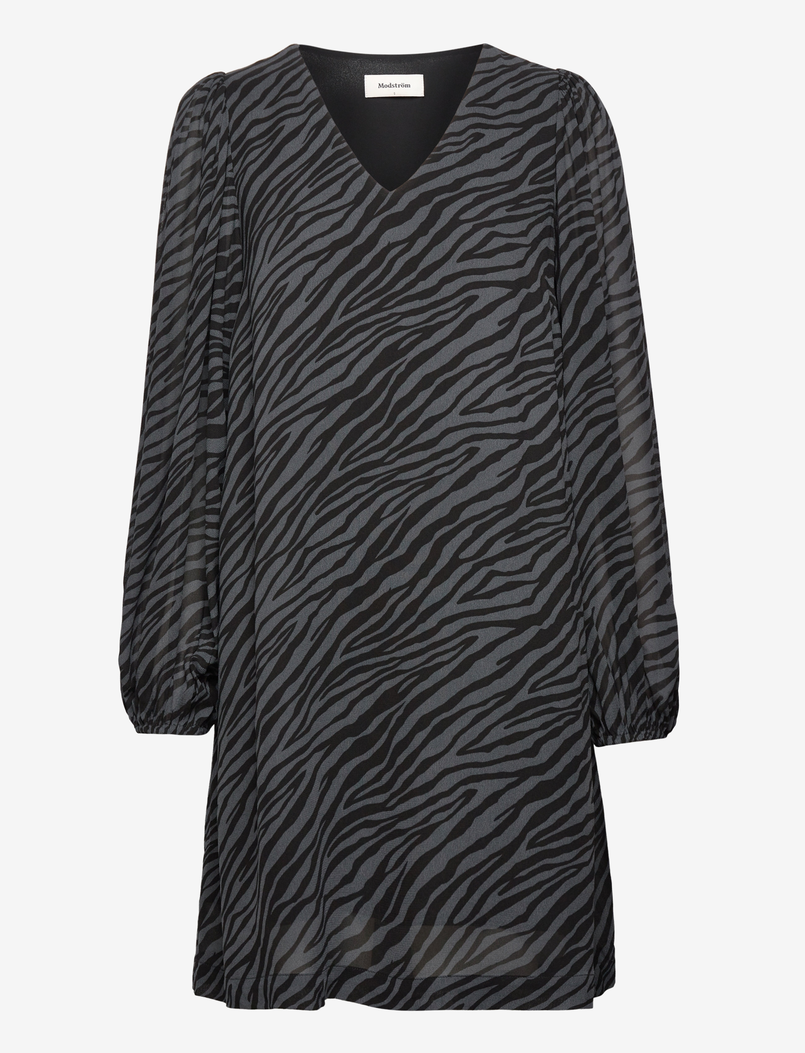 Modström - AriellaMD print dress - short dresses - rainy zebra - 0
