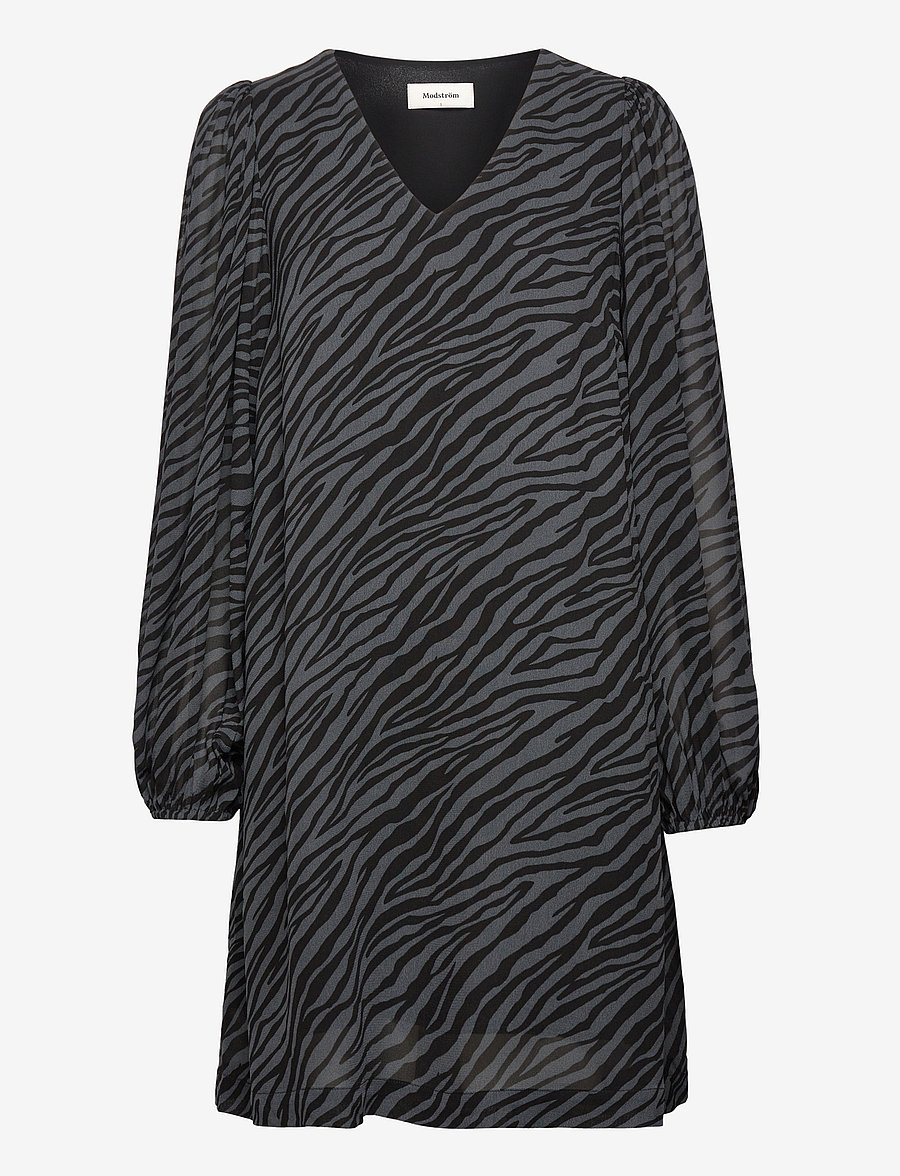Modström - AriellaMD print dress - korte kjoler - rainy zebra - 1