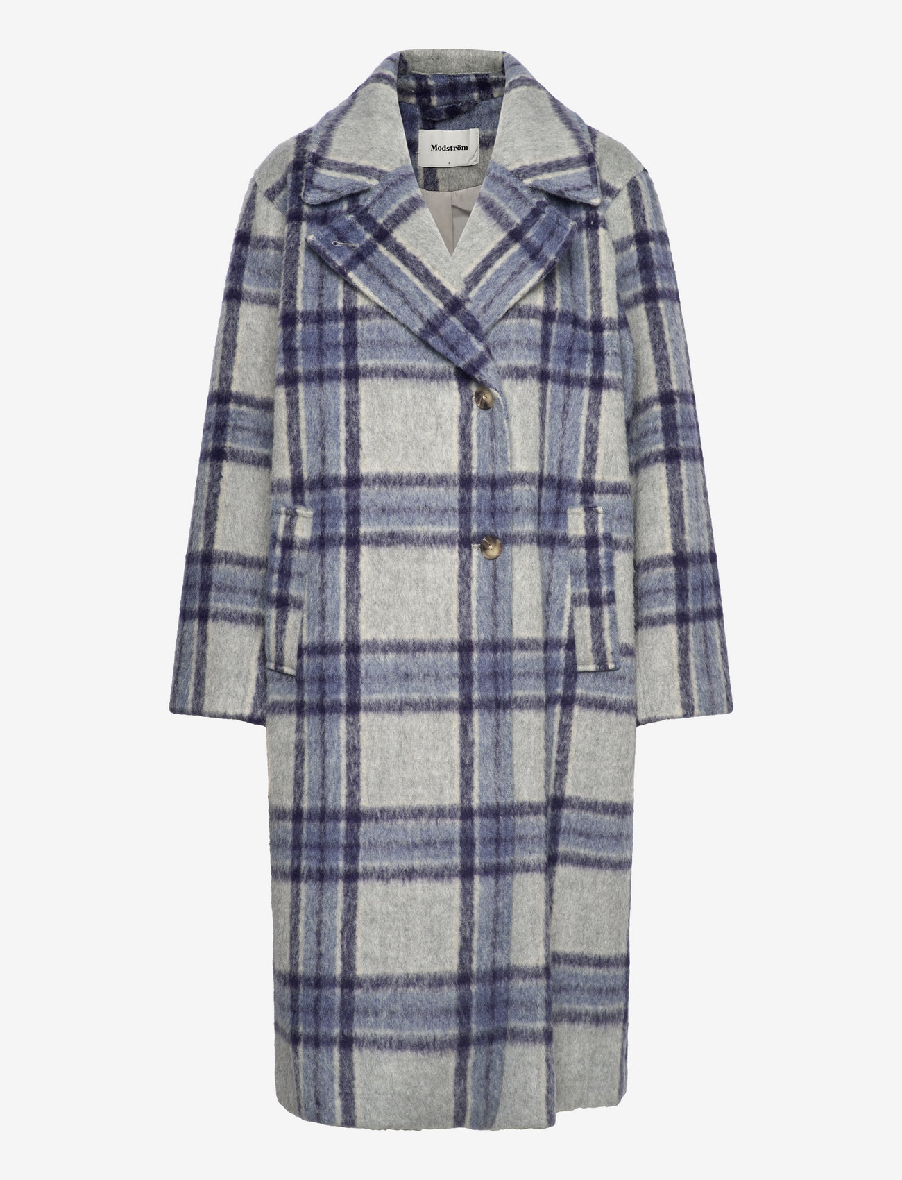 Modström - SallieMD check coat - blue pearl check - 0