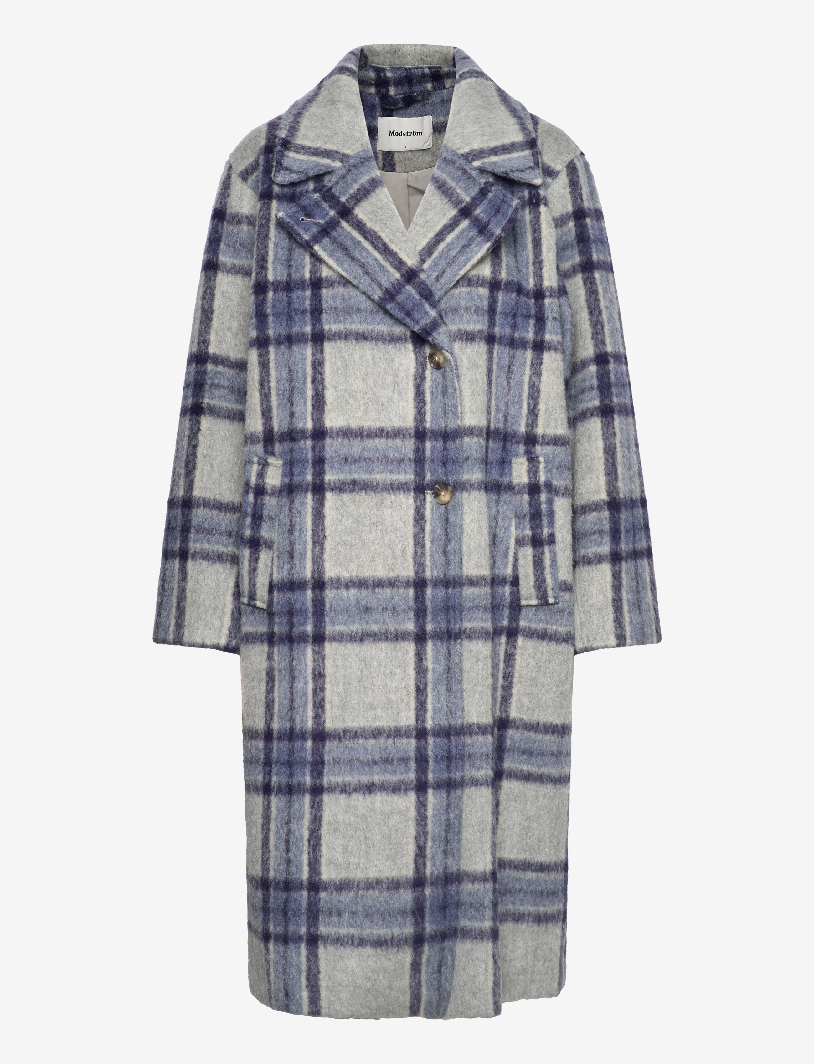 SallieMD check coat - BLUE PEARL CHECK