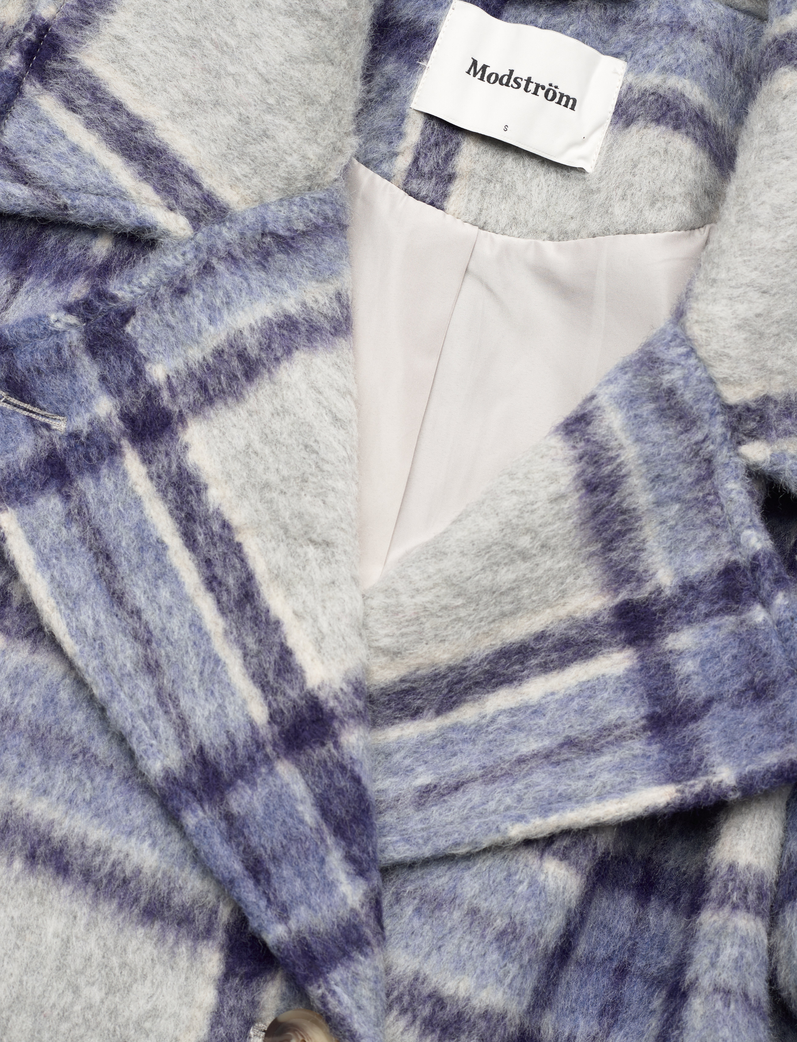 Modström - SallieMD check coat - blue pearl check - 2