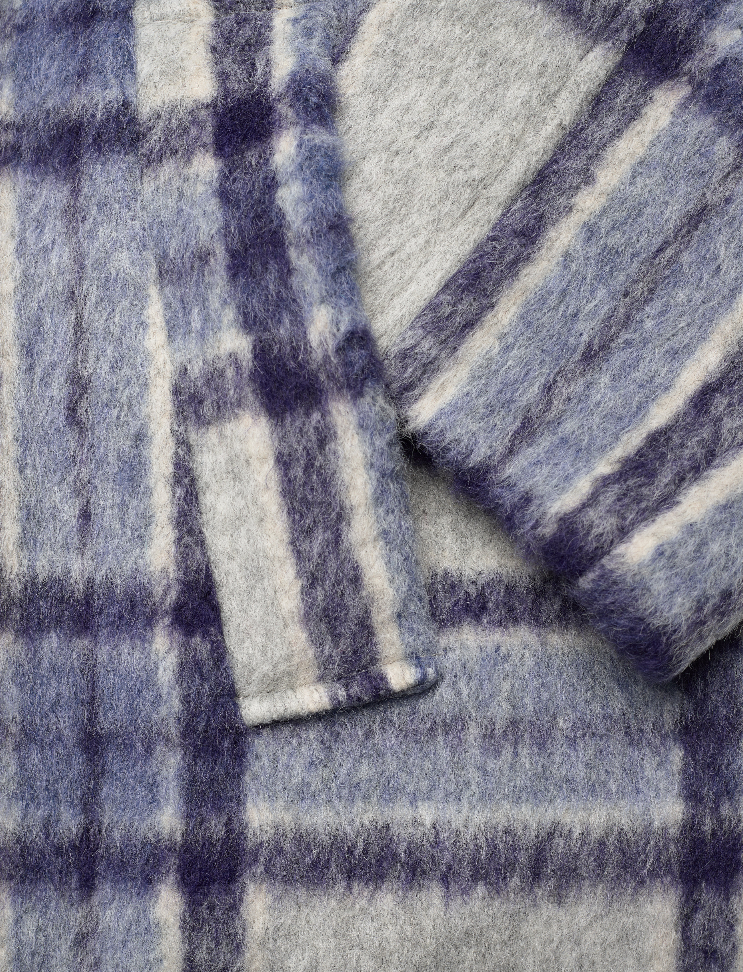 Modström - SallieMD check coat - blue pearl check - 3