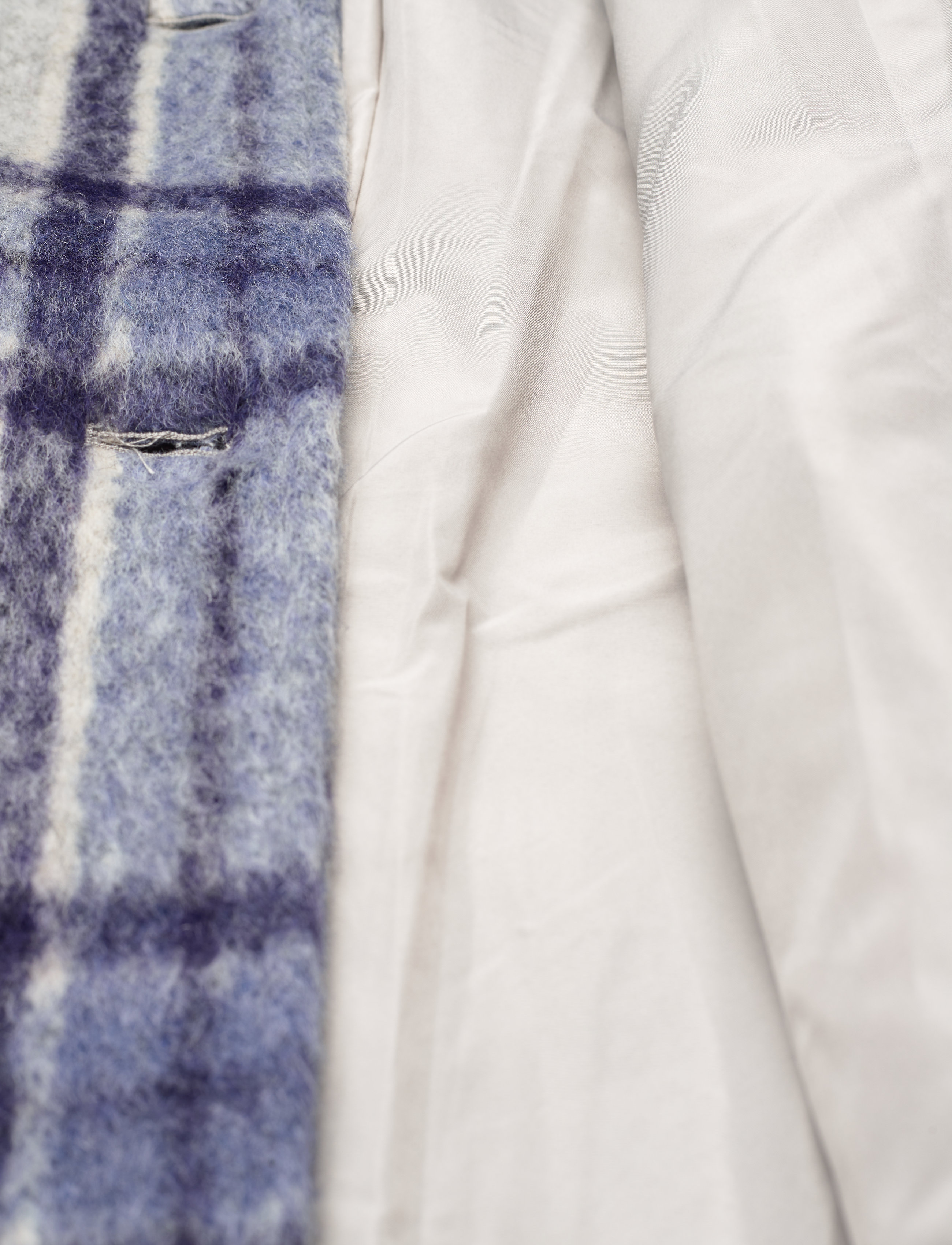 Modström - SallieMD check coat - blue pearl check - 4