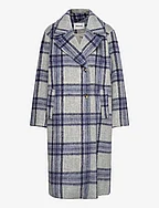 SallieMD check coat - BLUE PEARL CHECK