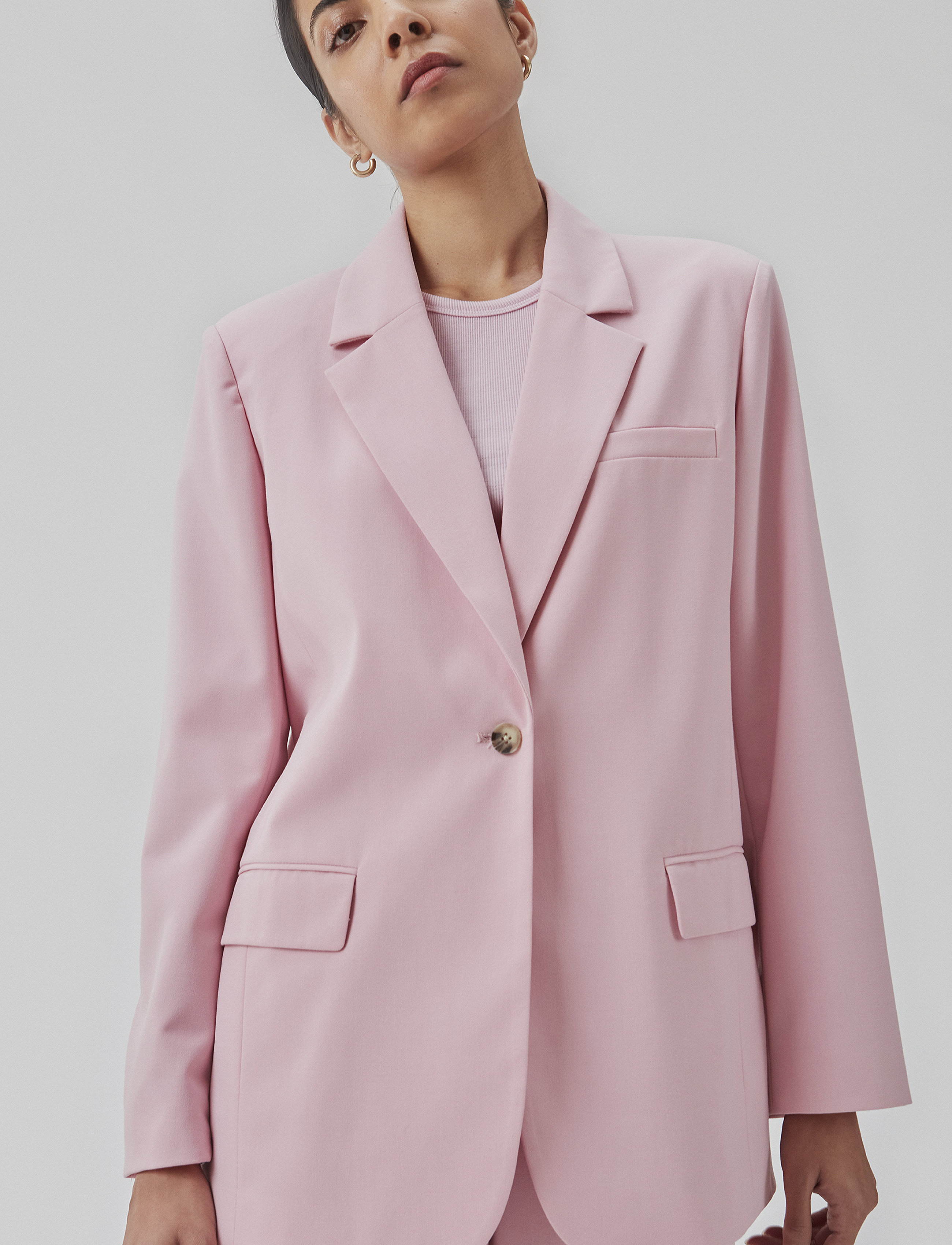 Modström - AnkerMD blazer - feestelijke kleding voor outlet-prijzen - dusty sorbet - 3