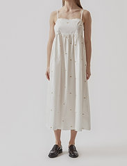 Modström - PernilleMD strap dress - kesämekot - soft white - 2