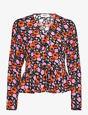 Modström - BonMD print top - long-sleeved blouses - flower blush - 0