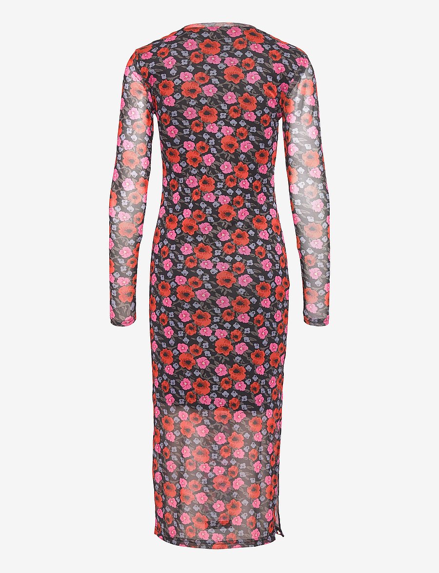 Modström - BinnaMD print dress - midimekot - flower blush - 2