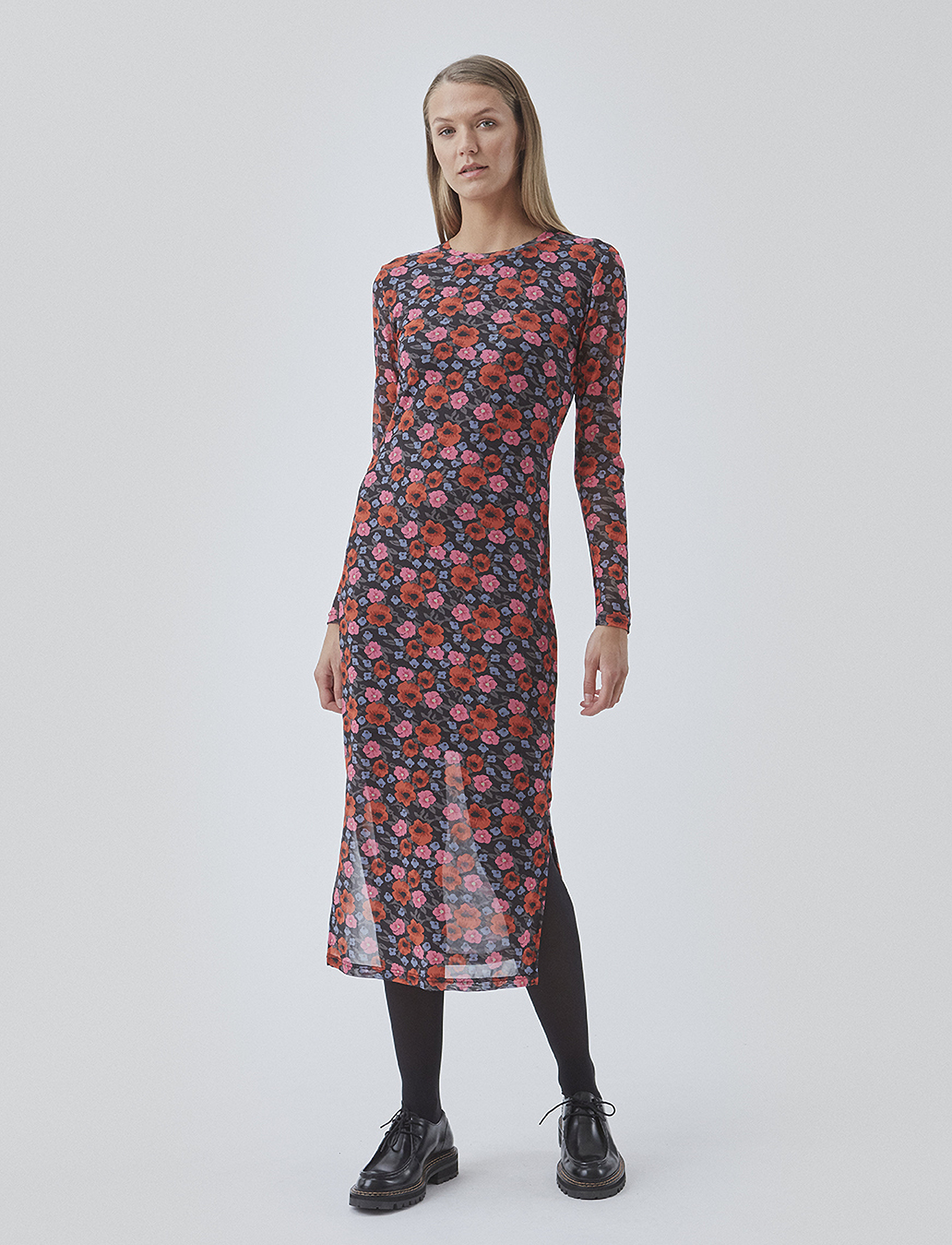 Modström Binnamd Print Dress, XS, Dresses, Mehrfarbig/gemustert - Knee-length & Midi, Frauen