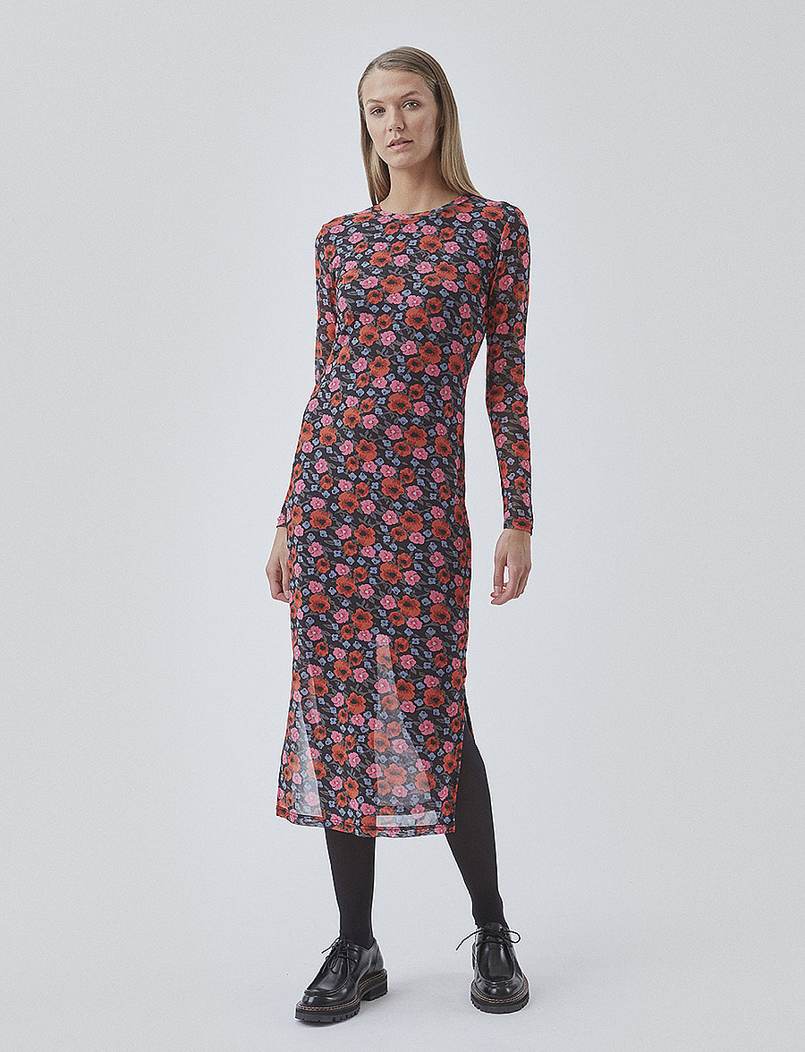 Modström - BinnaMD print dress - midimekot - flower blush - 0