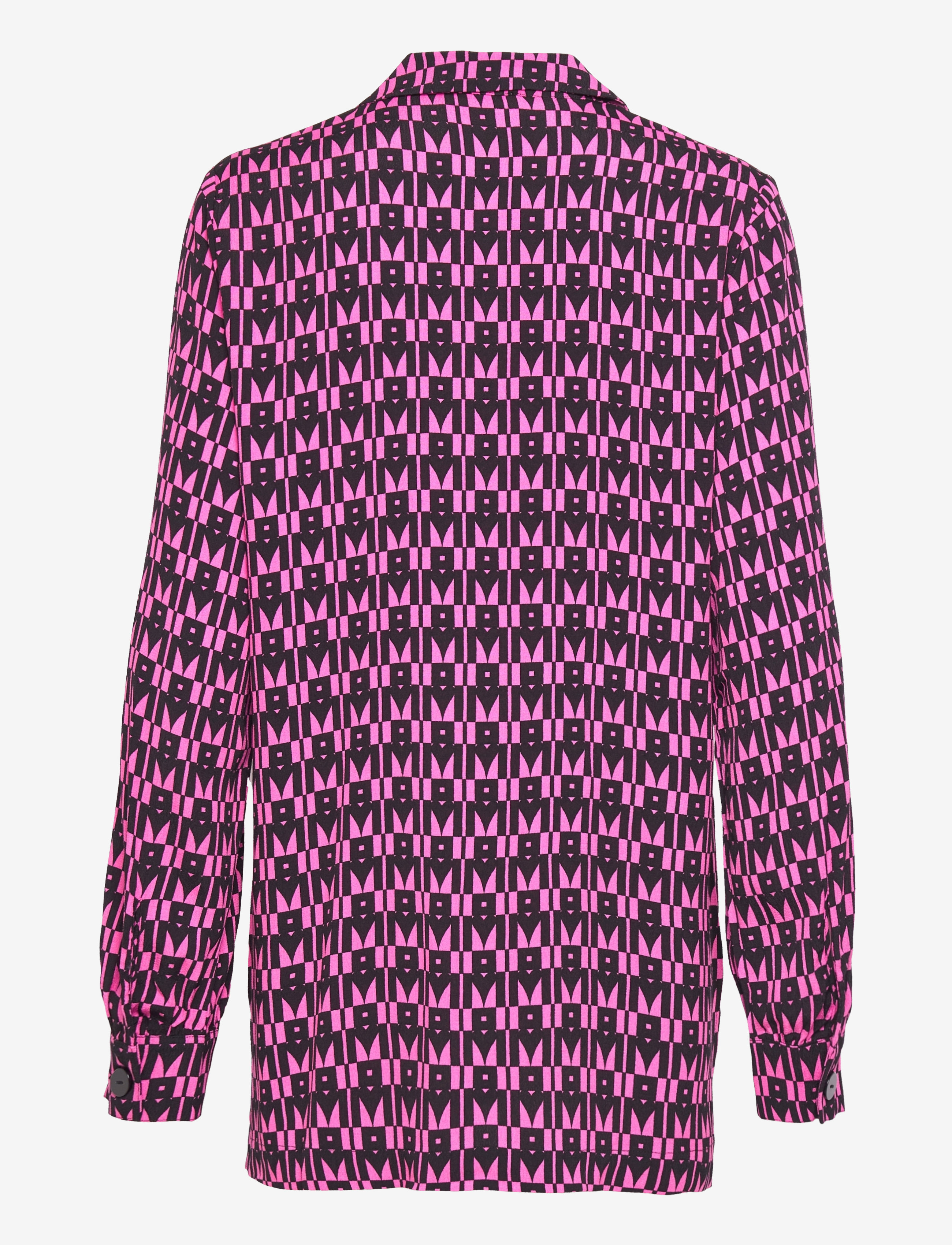 Modström - BorysMD print shirt - long-sleeved shirts - graphic heart cosmos pink - 2