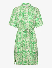 Modström - CarsenMD print dress - skjortekjoler - distorted check - 0