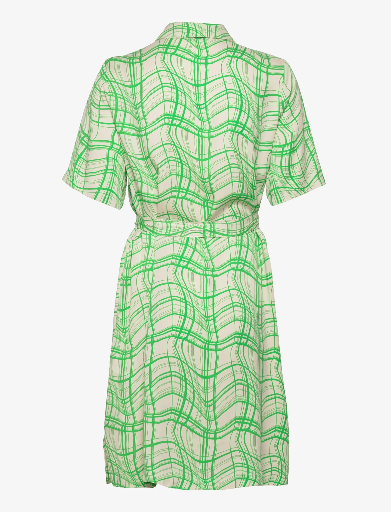 Modström - CarsenMD print dress - skjortekjoler - distorted check - 1