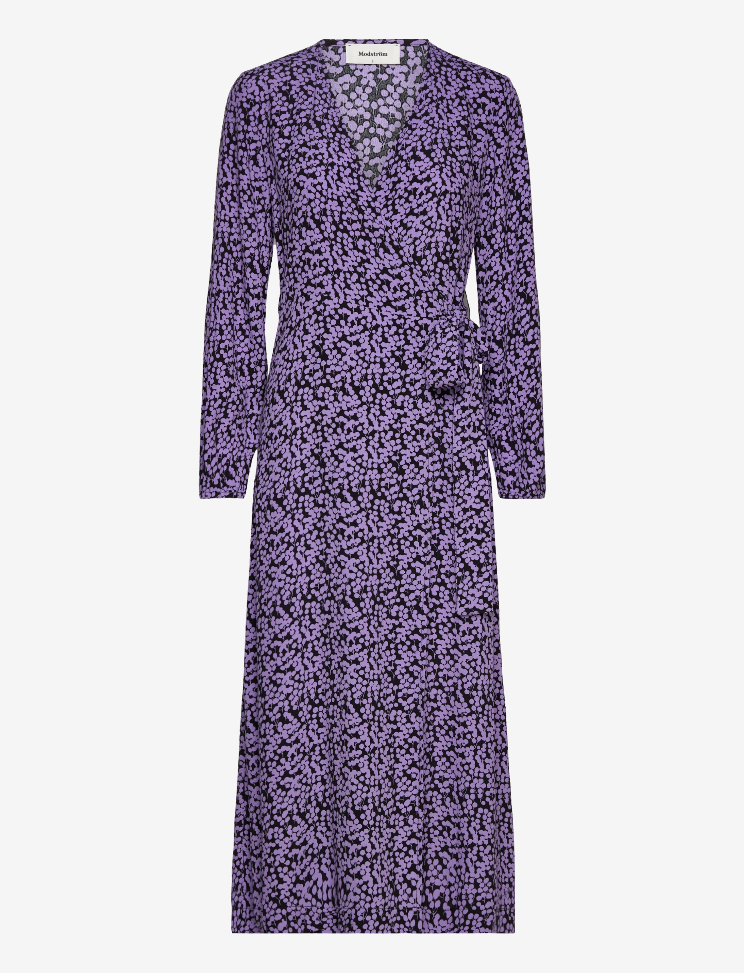 Modström ChesliMD print wrap dress - Riided - PURPLE FLOWER BUDS / purple