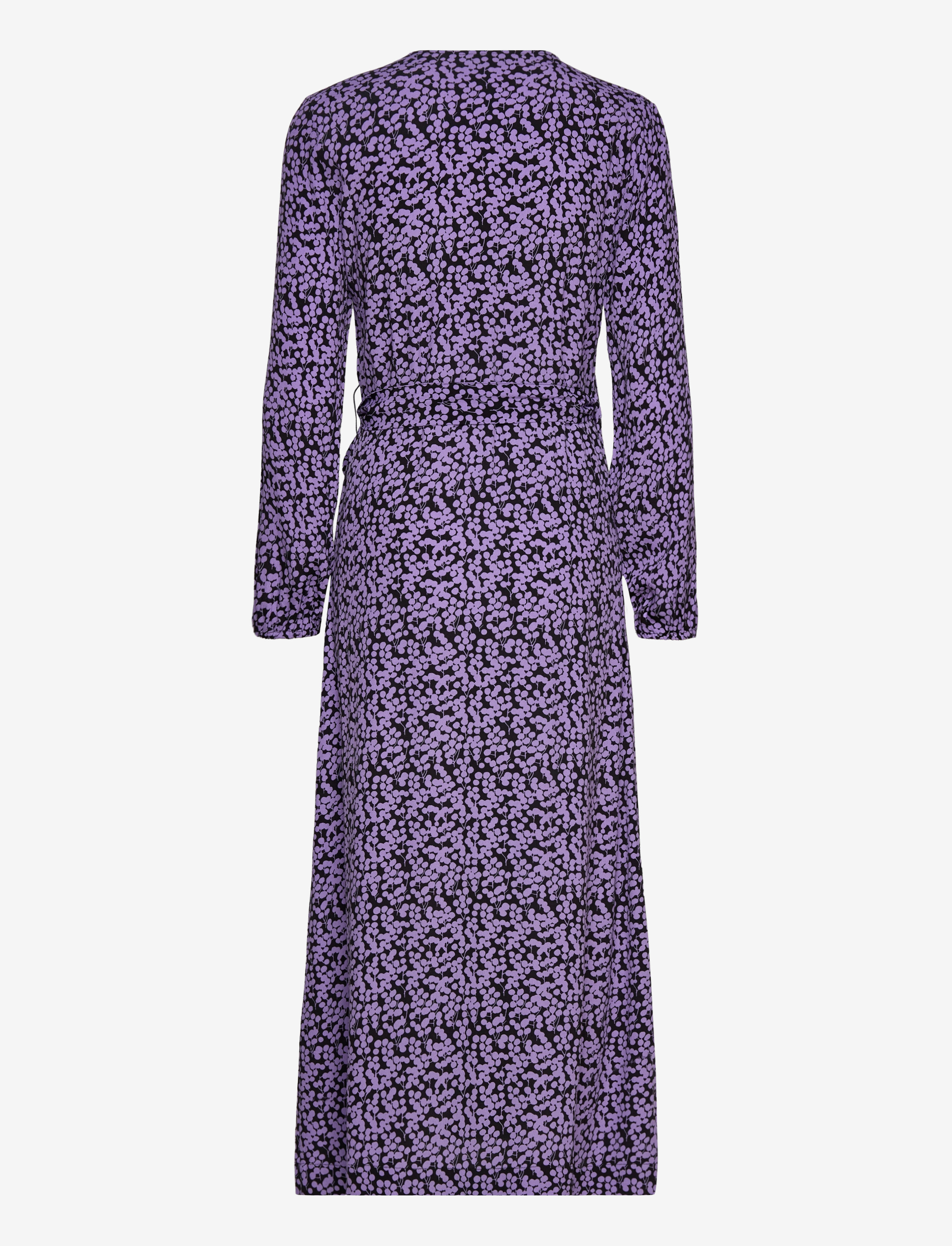 Modström - ChesliMD print wrap dress - hõlmikkleidid - purple flower buds - 2