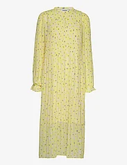 Modström - CruzMD print dress - midi kjoler - aqua yellow flower - 0