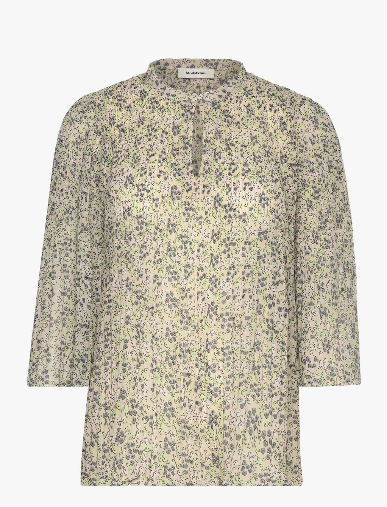 Modström - DenaliMD print top - blouses korte mouwen - bobble bloom jade - 0