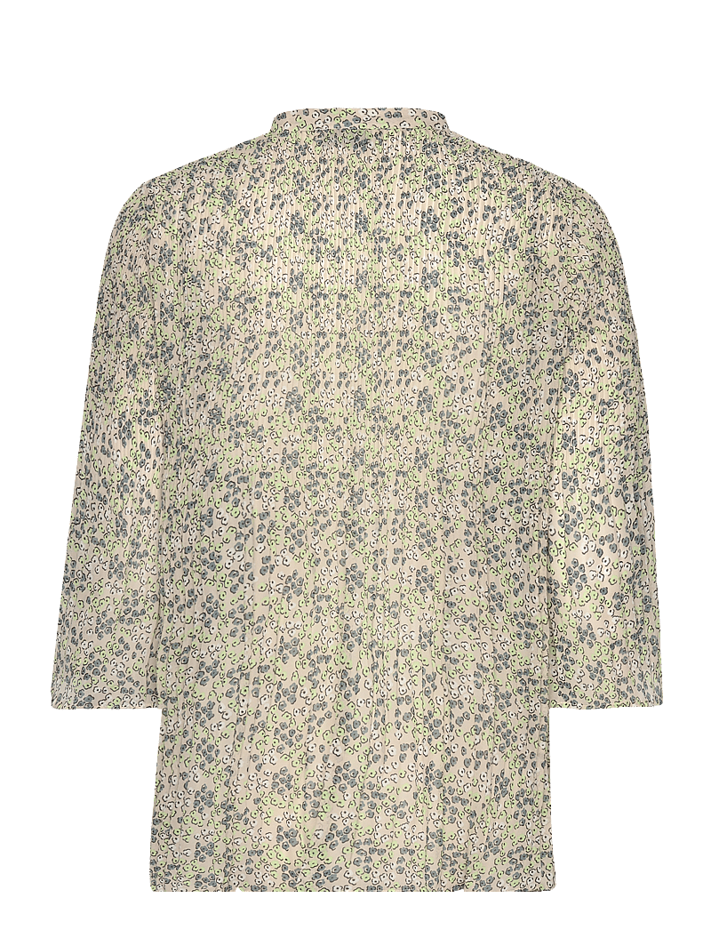 Modström - DenaliMD print top - kortærmede bluser - bobble bloom jade - 2