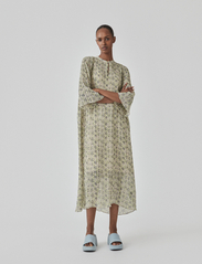 Modström - DenaliMd print dress - skjortekjoler - bobble bloom jade - 3