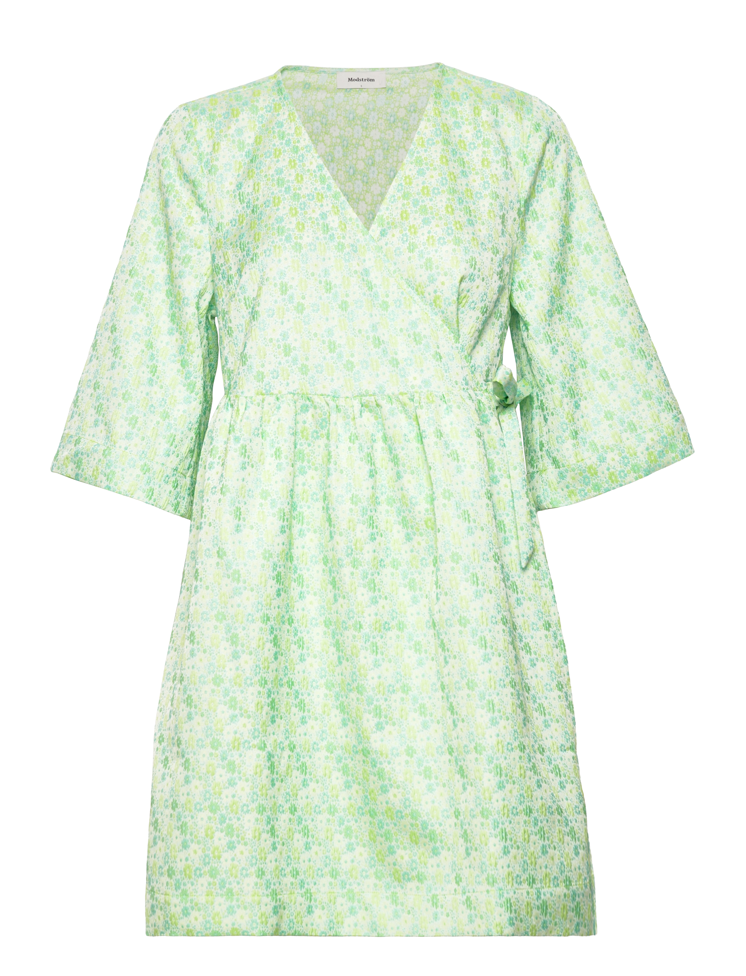 Modström DorianMD wrap dress - Apģērbi - CALM JADE / green
