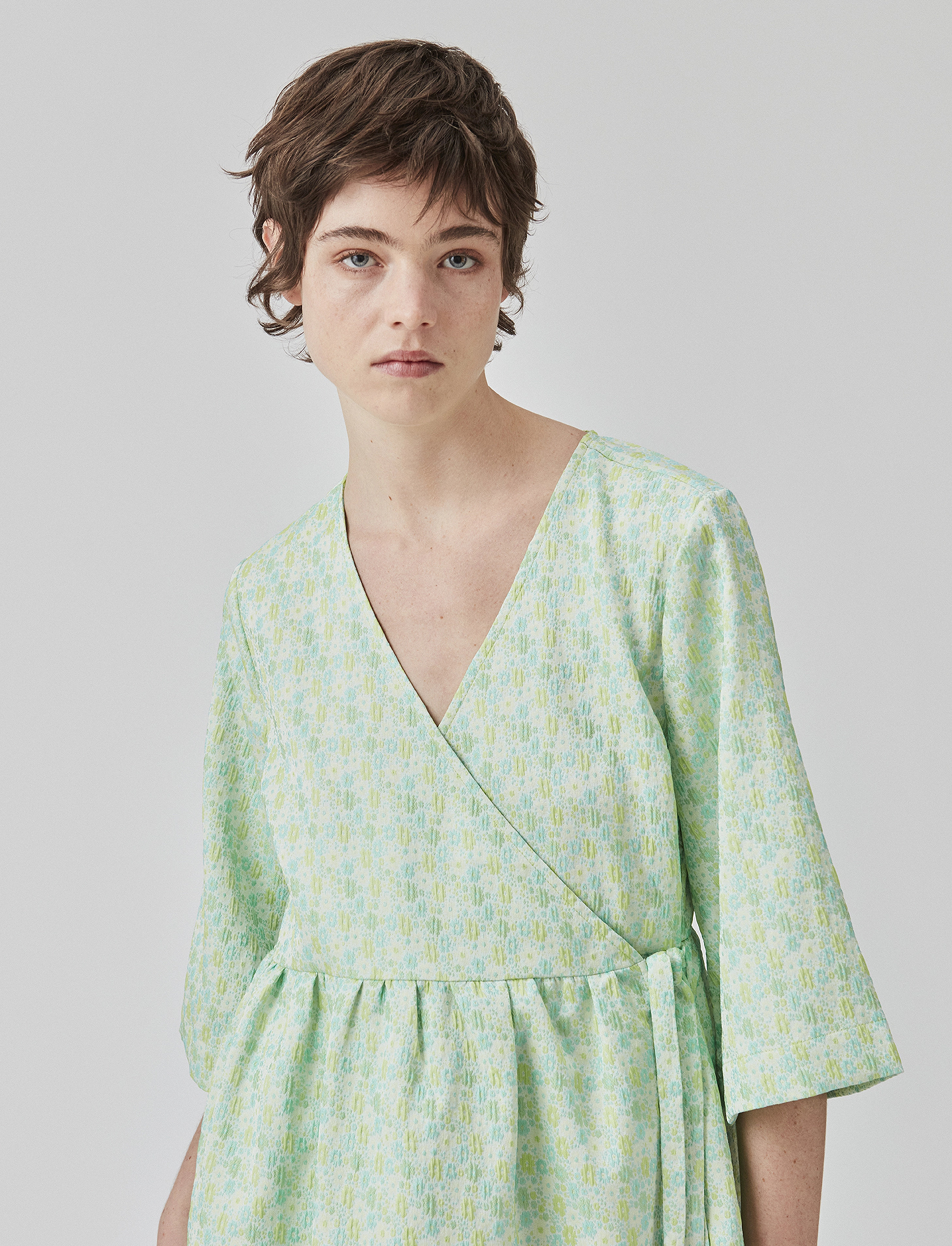 Modström - DorianMD wrap dress - kurze kleider - calm jade - 3