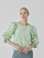 Modström - DorianMD top - blouses korte mouwen - calm jade - 3