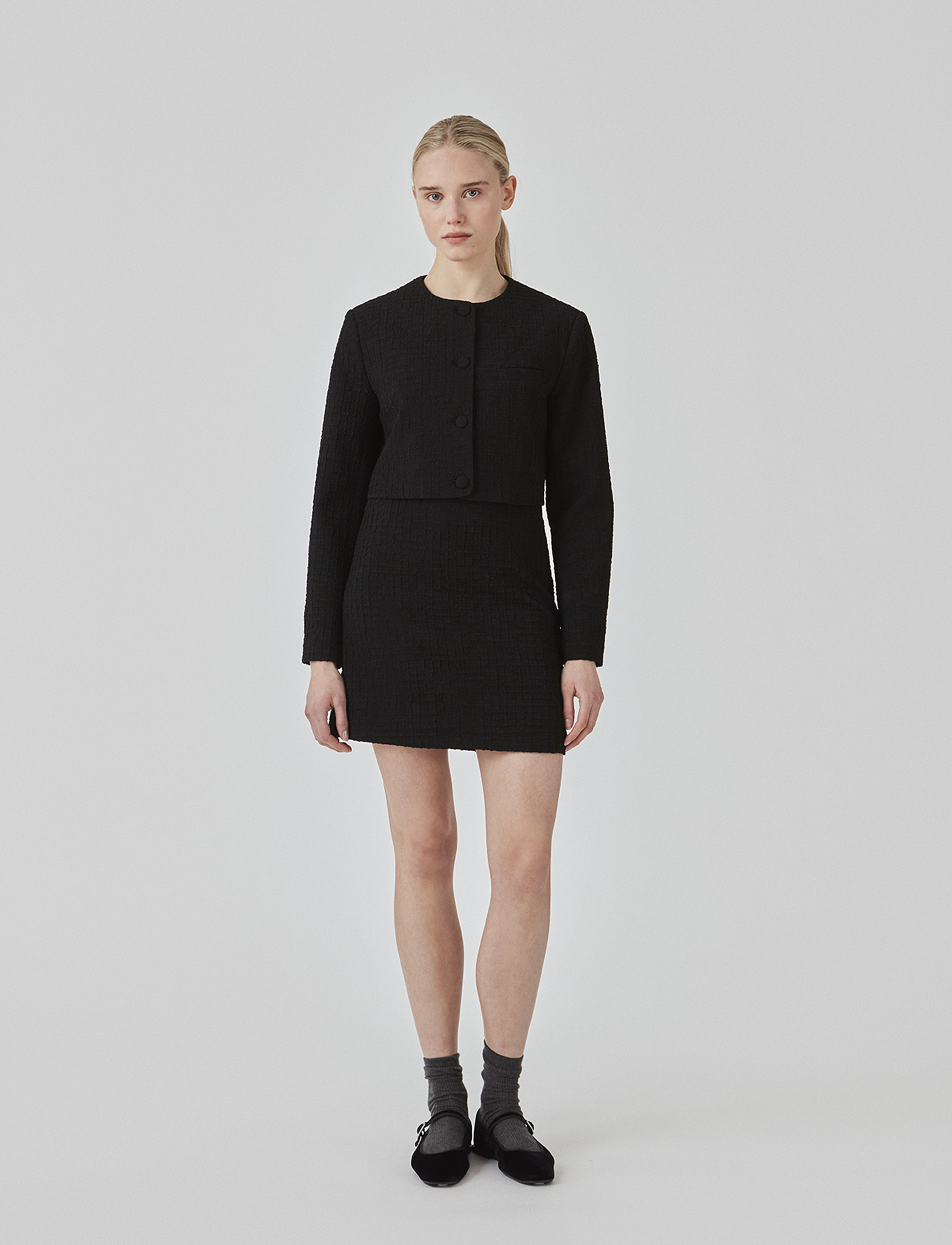 Modström Faimd Blazer, Kvinder, Kort Blazer, Sort, Str: L