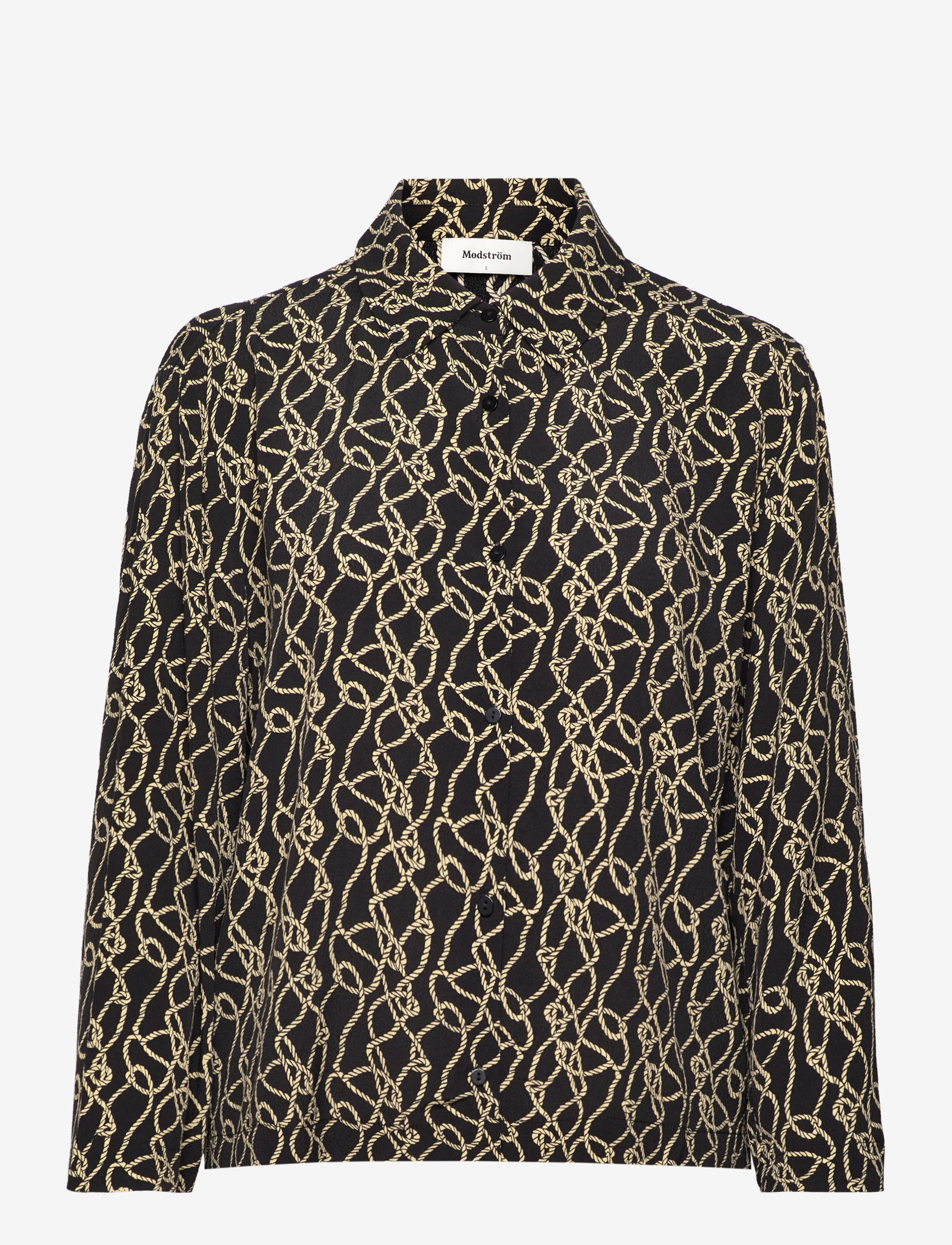 MODSTRÖM Felinemd Print Shirt Schwarz - XS - Damen