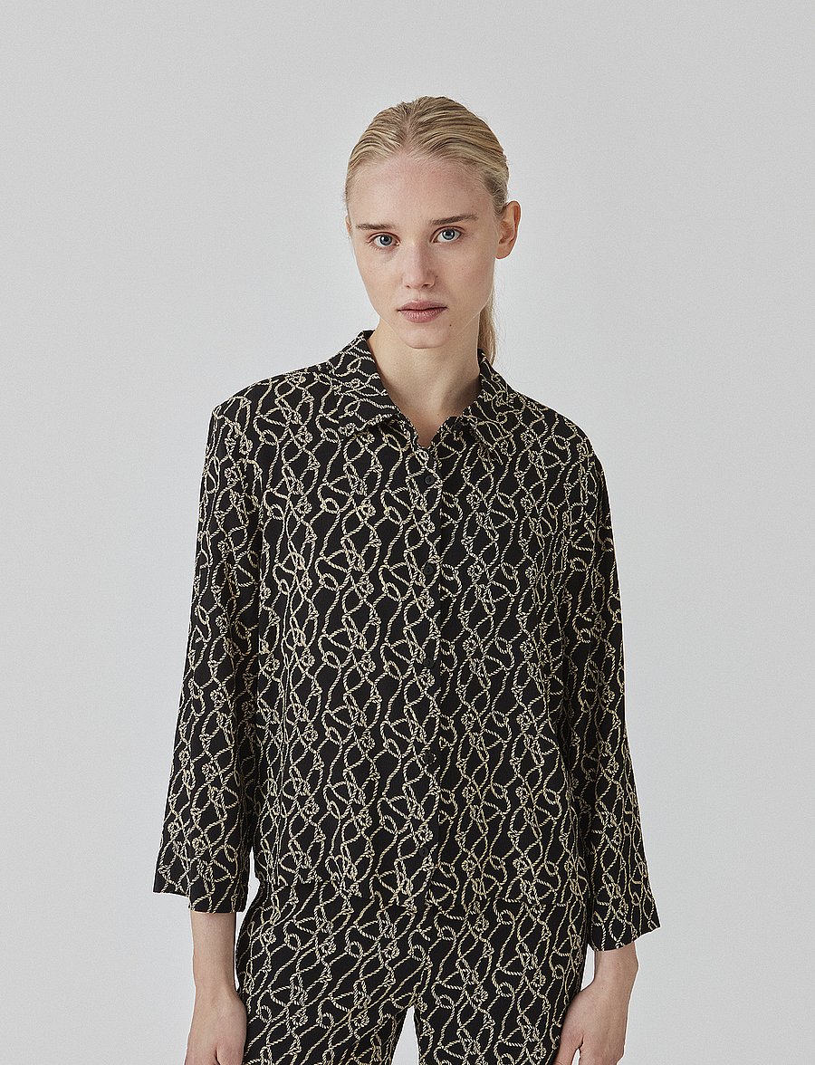 Modström - FelineMD print shirt - langærmede skjorter - fall rope - 0
