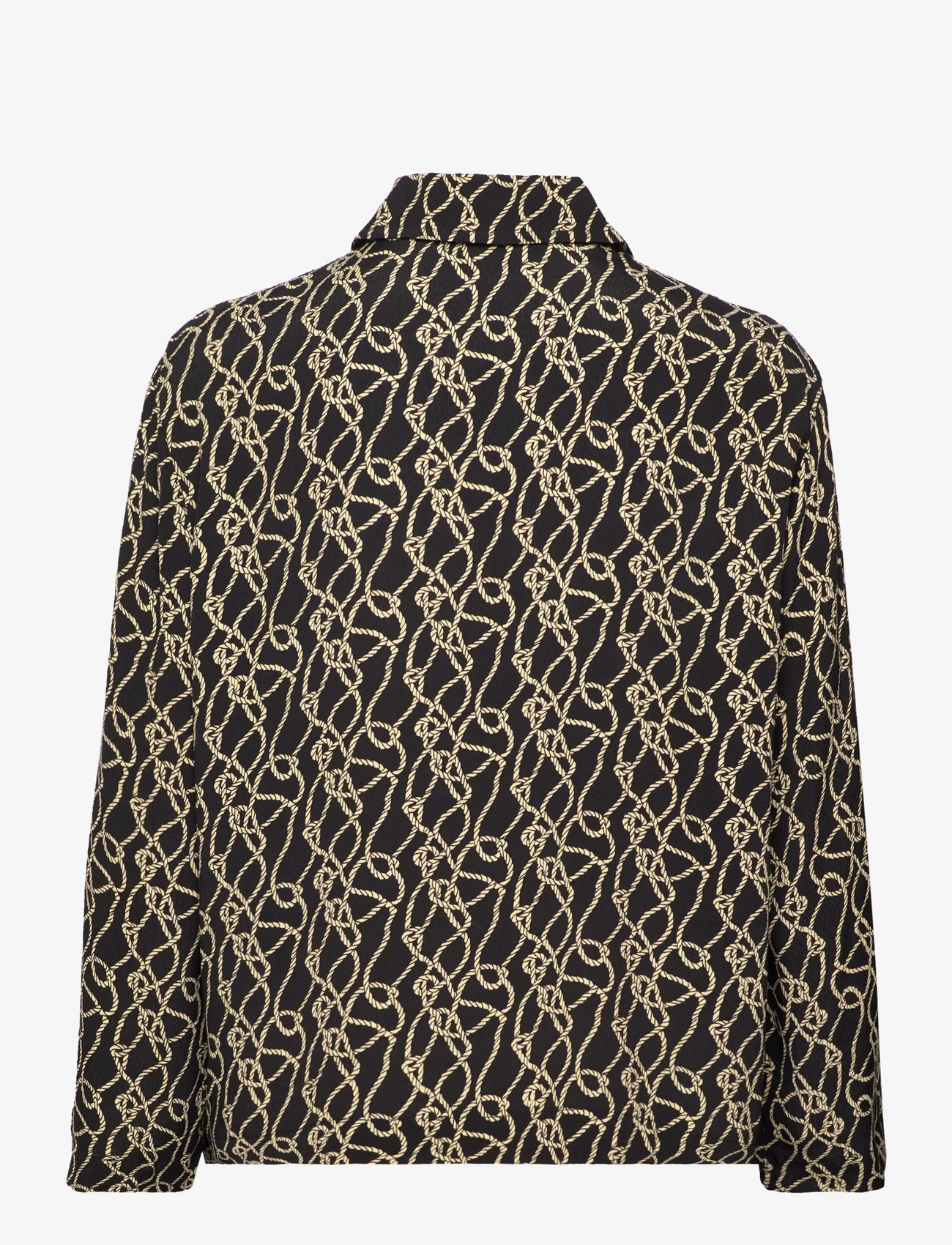 Modström - FelineMD print shirt - marškiniai ilgomis rankovėmis - fall rope - 1