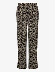Modström - FelineMD print pants - wide leg trousers - fall rope - 0