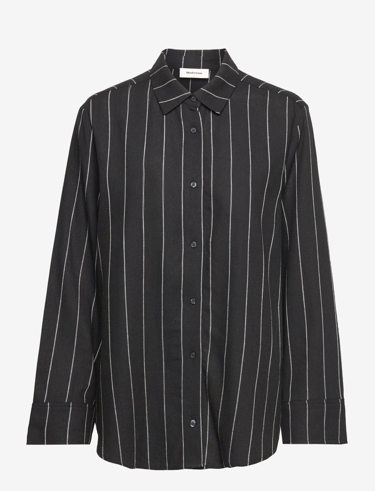 Modström - FiaMD shirt - hørskjorter - black - 0