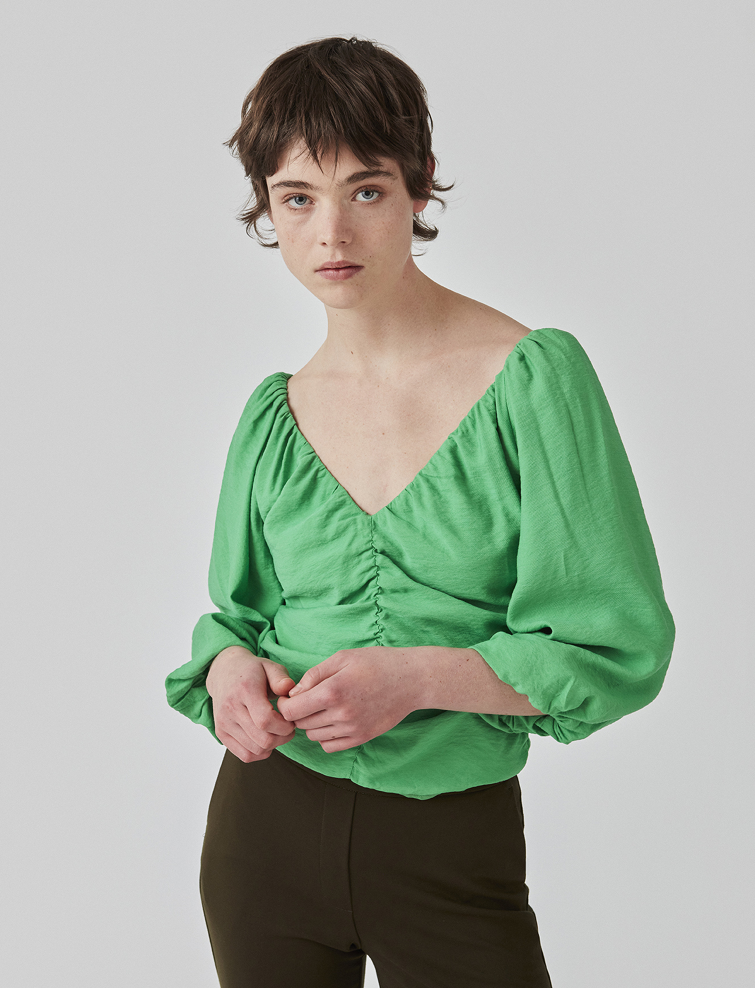 Modström - FisherMD top - langermede topper - faded green - 3