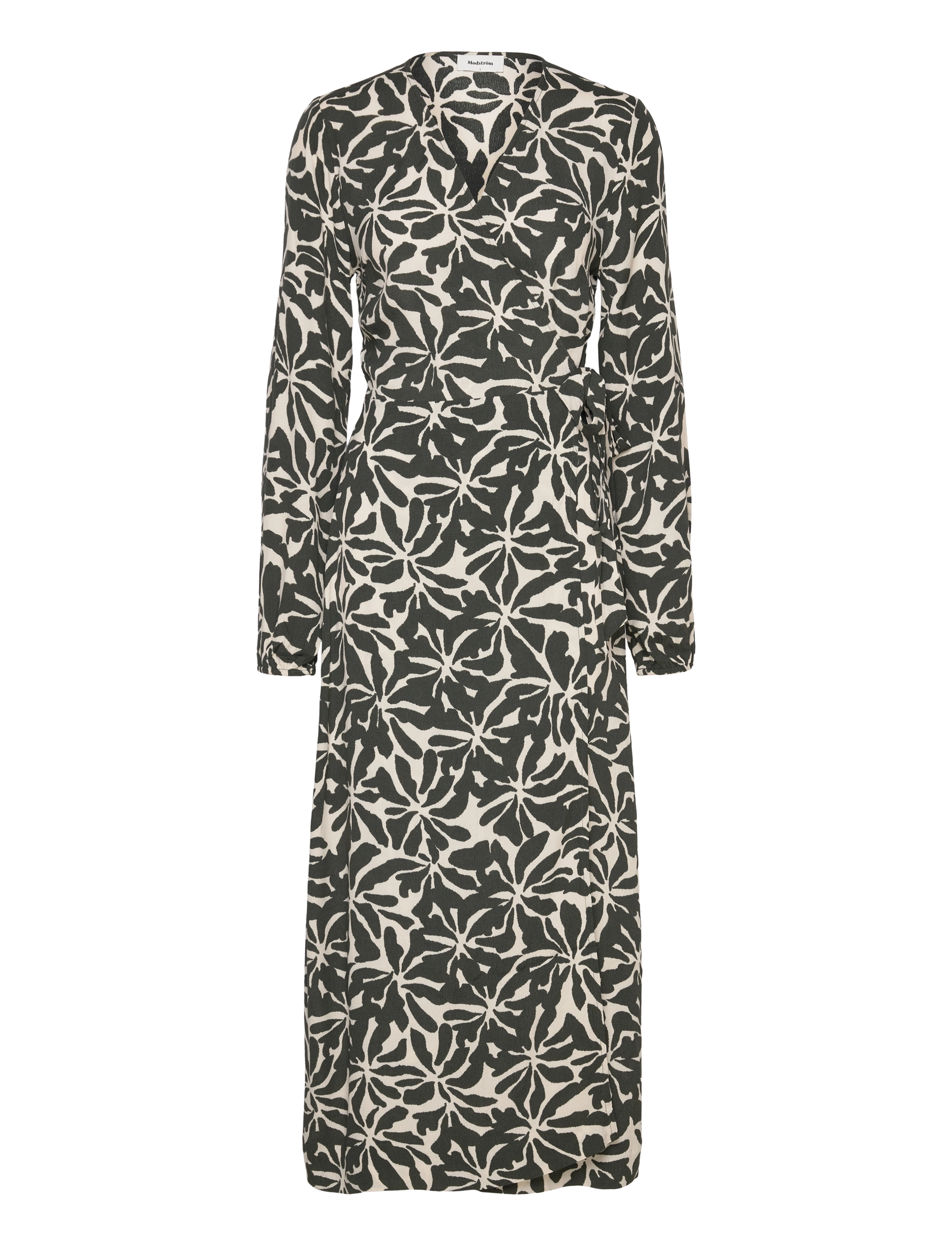 MODSTRÖM Fernmd Print Wrap Kleid Grün - XS - Damen