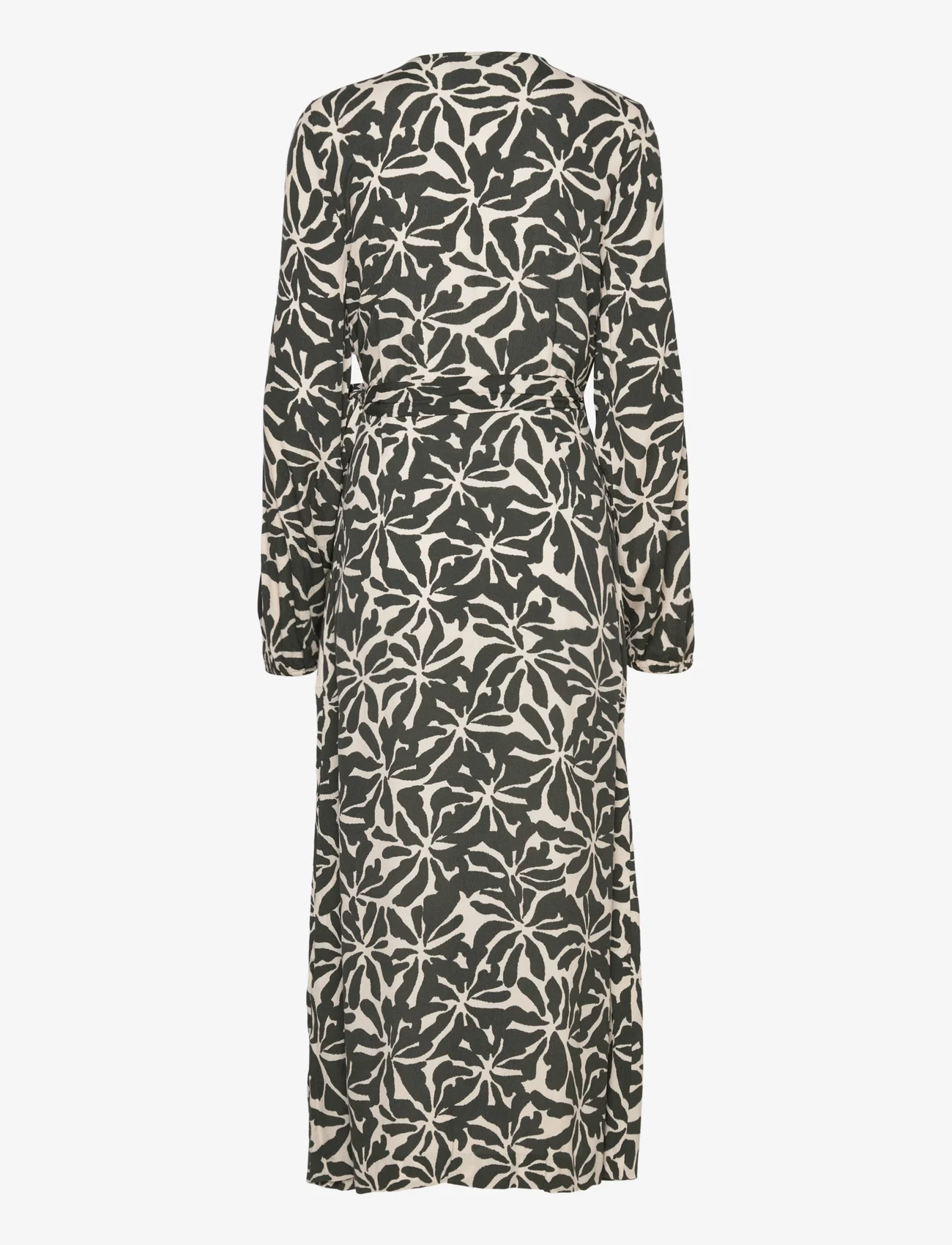 Modström - FernMD print wrap dress - sukienki kopertowe - ocean fleur - 1
