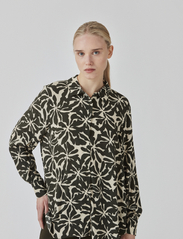 Modström - FernMD print shirt - long-sleeved shirts - ocean fleur - 3