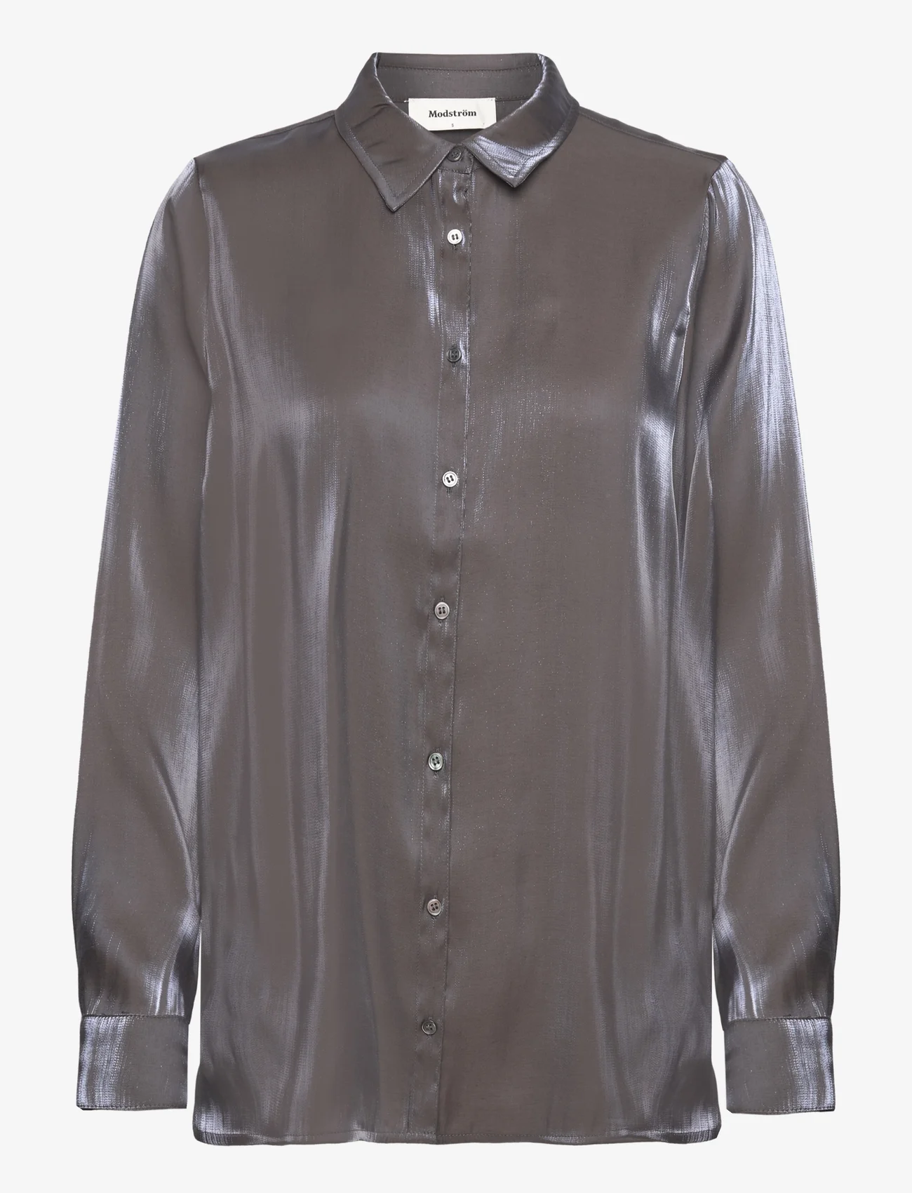 Modström - FerronMD shirt - pikkade varrukatega särgid - dark grey - 0