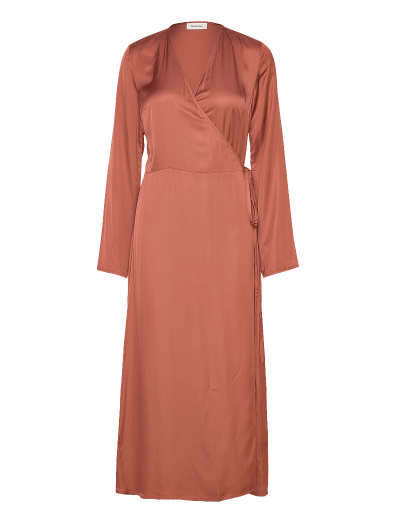 Modström - FloreMD wrap dress - slå-om-kjoler - maple - 1