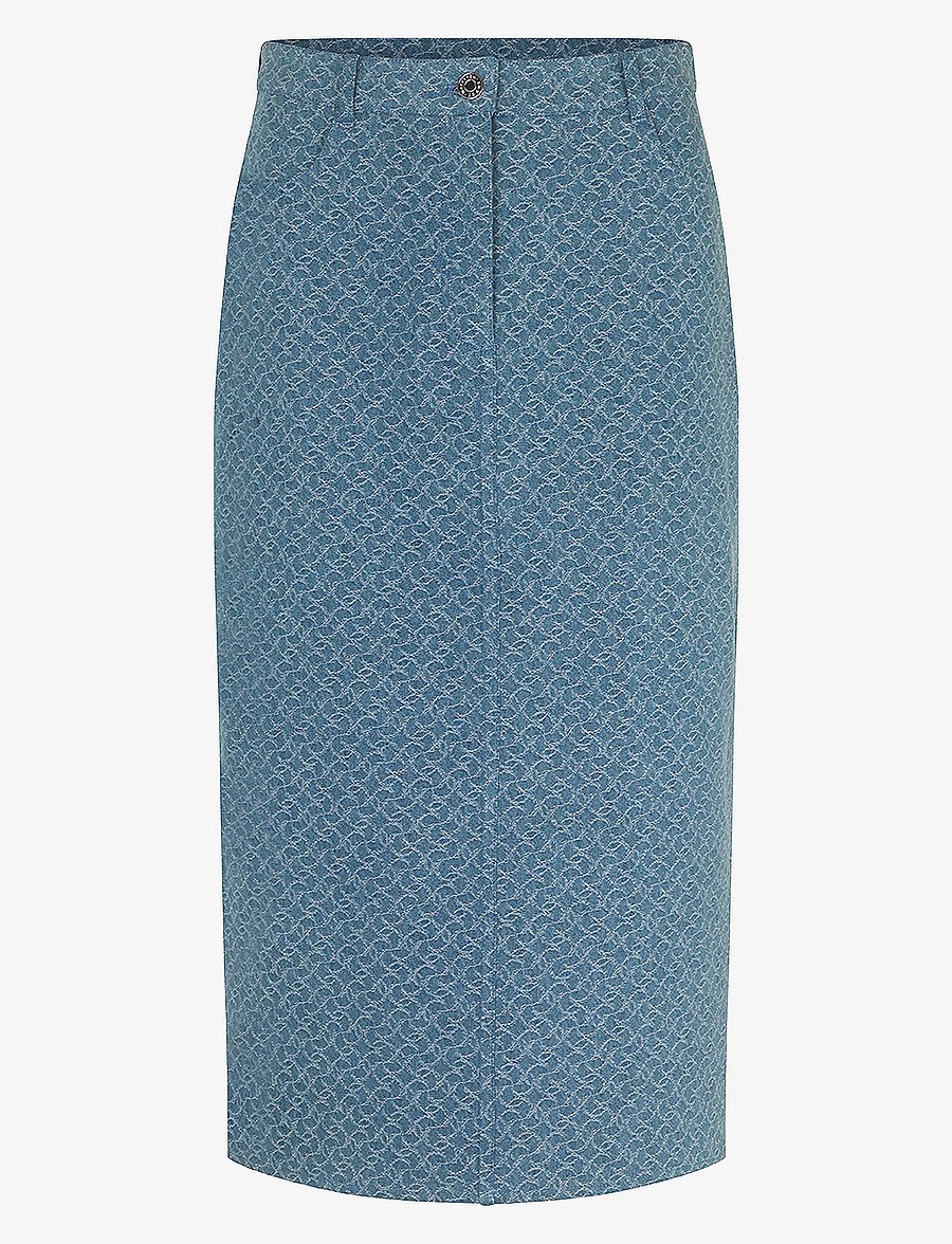 Modström - HennesyMD skirt - midi kjolar - structured medium blue - 1
