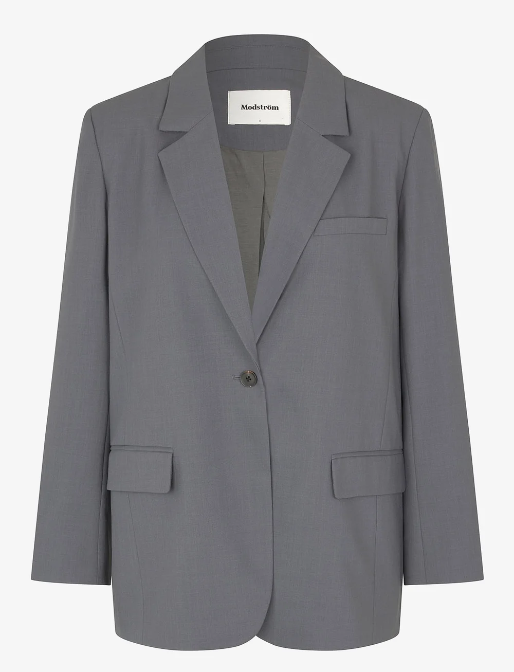 Modström - GaleMD 2 blazer - enkeltradede blazere - iron gate - 1
