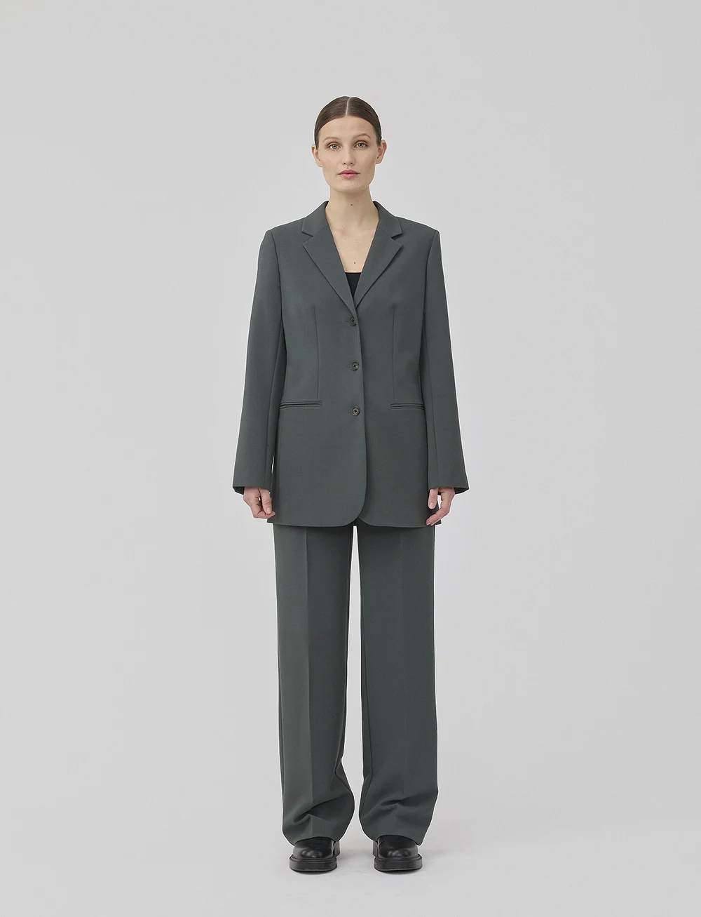 Modström - GaleMD 2 blazer - enkeltradede blazere - iron gate - 0
