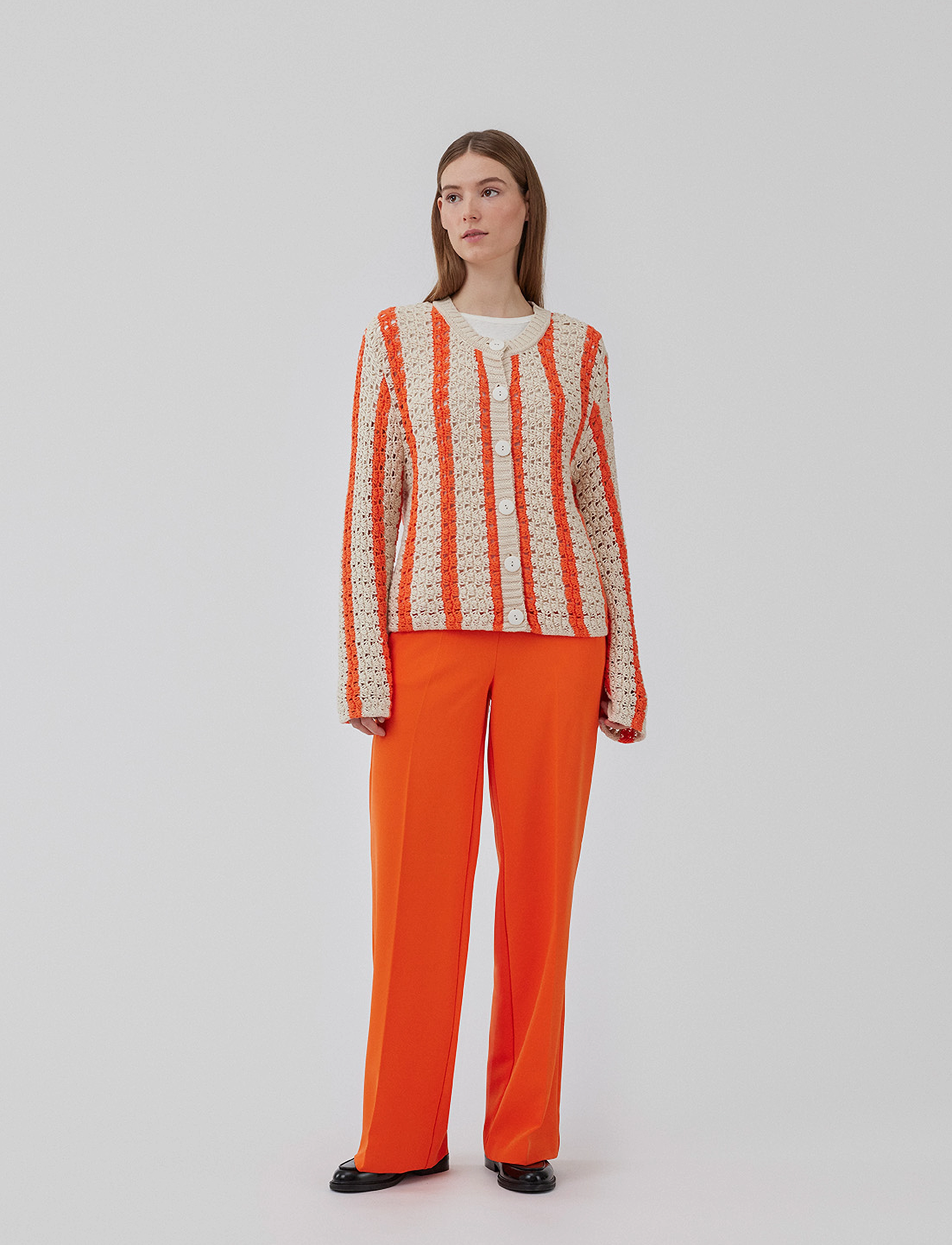 HobbsMD cardigan - SUMMER SAND FLAME