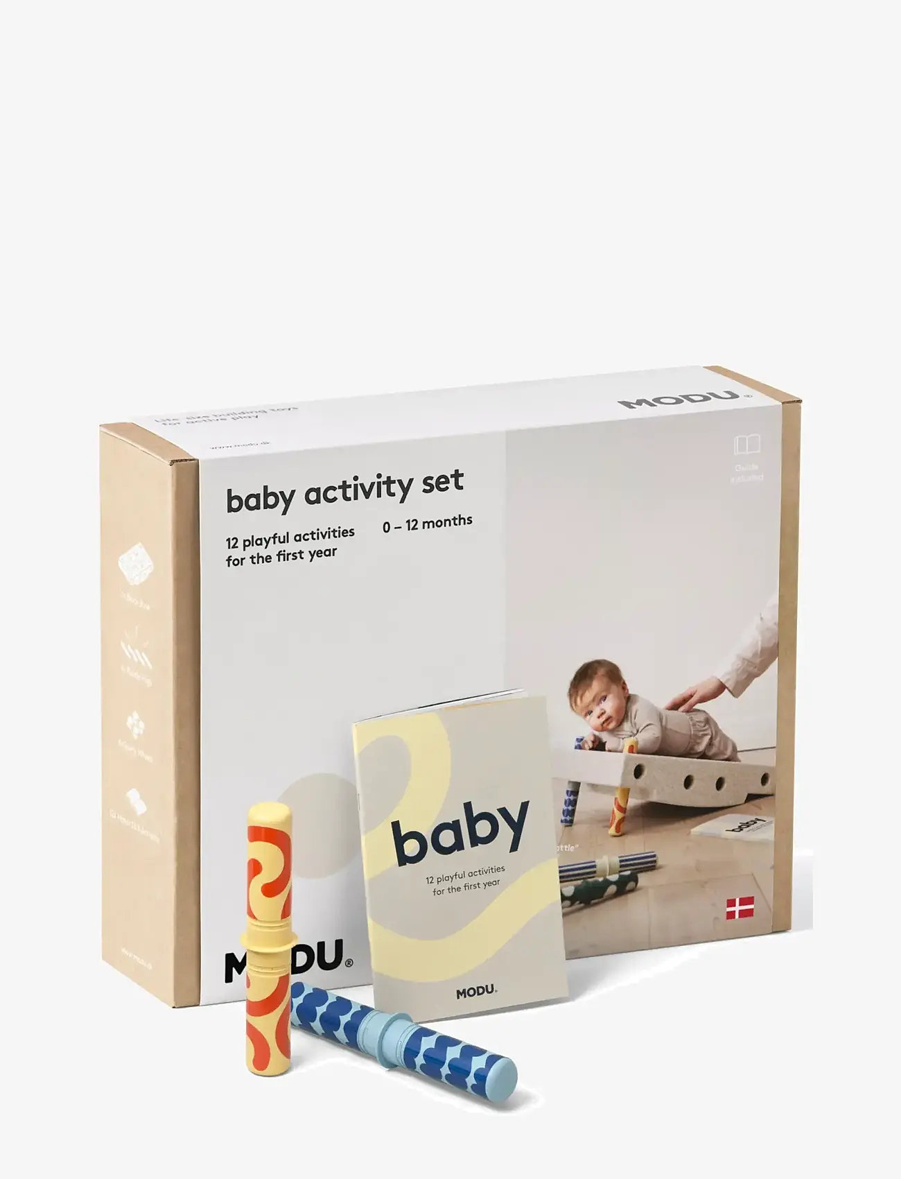 MODU - Baby Activity Set - interaktivt legetøj - sand grey - 1