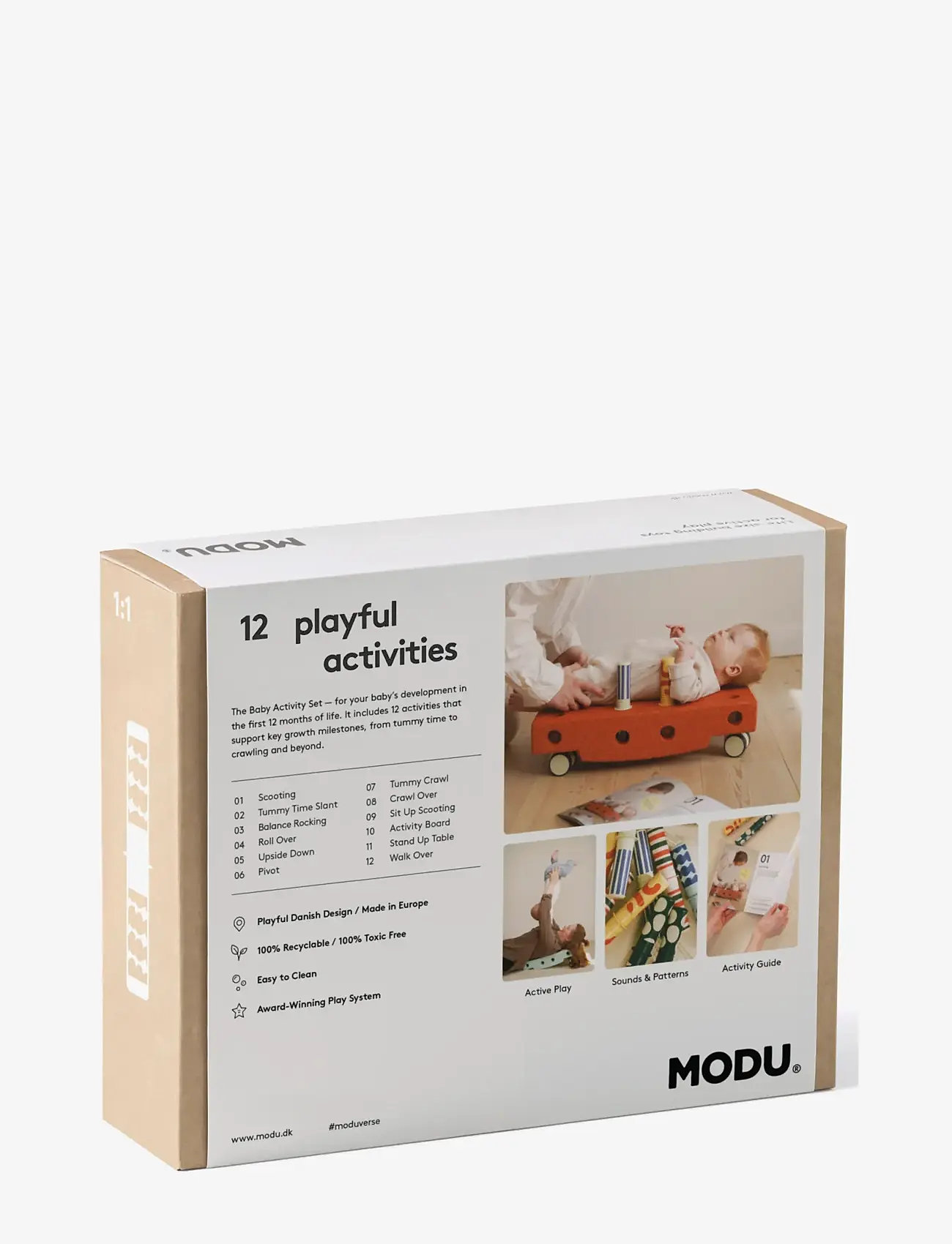 MODU - Baby Activity Set - interaktivt legetøj - sand grey - 2
