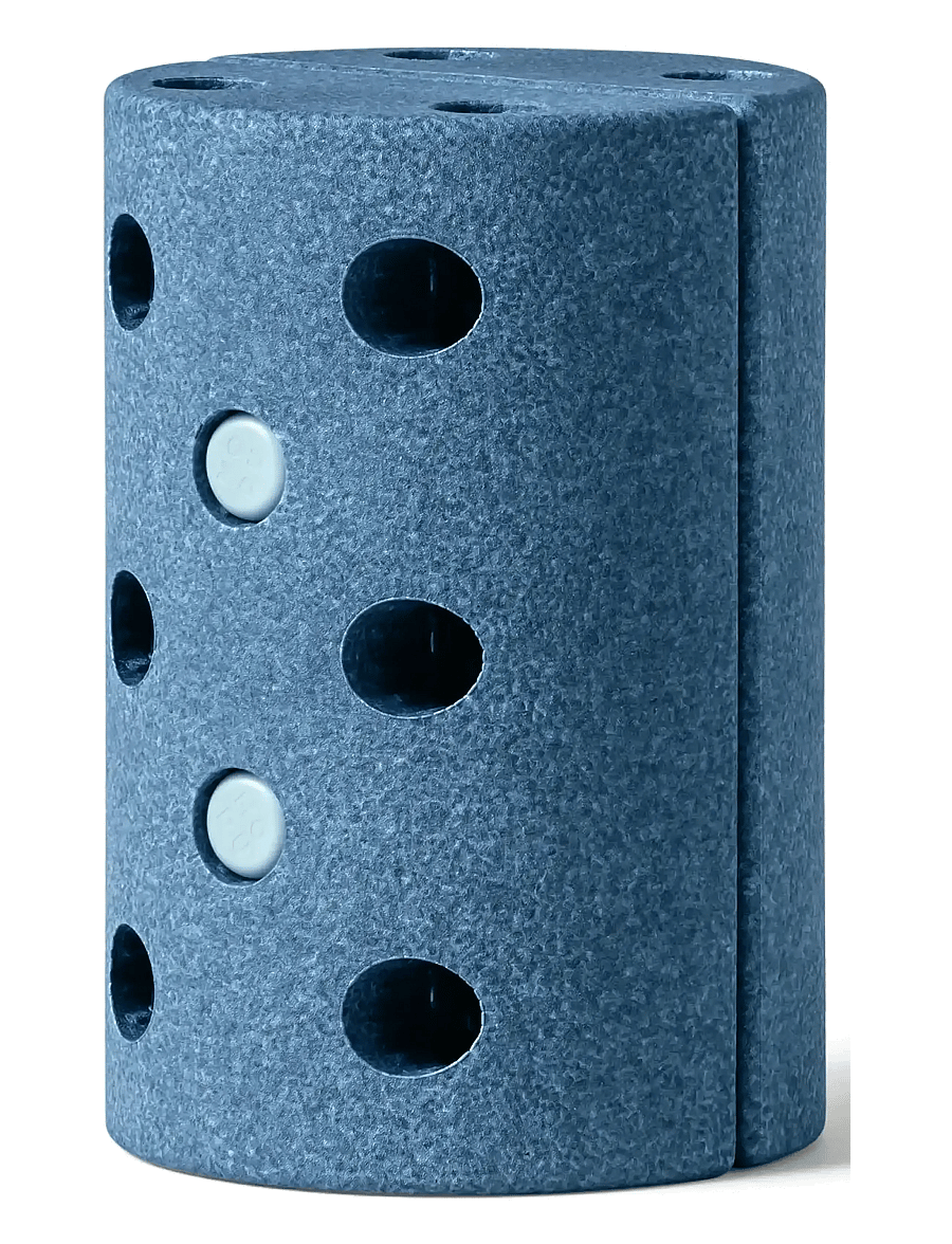 MODU - Kids Stool - barn - deep blue / sky blue - 0
